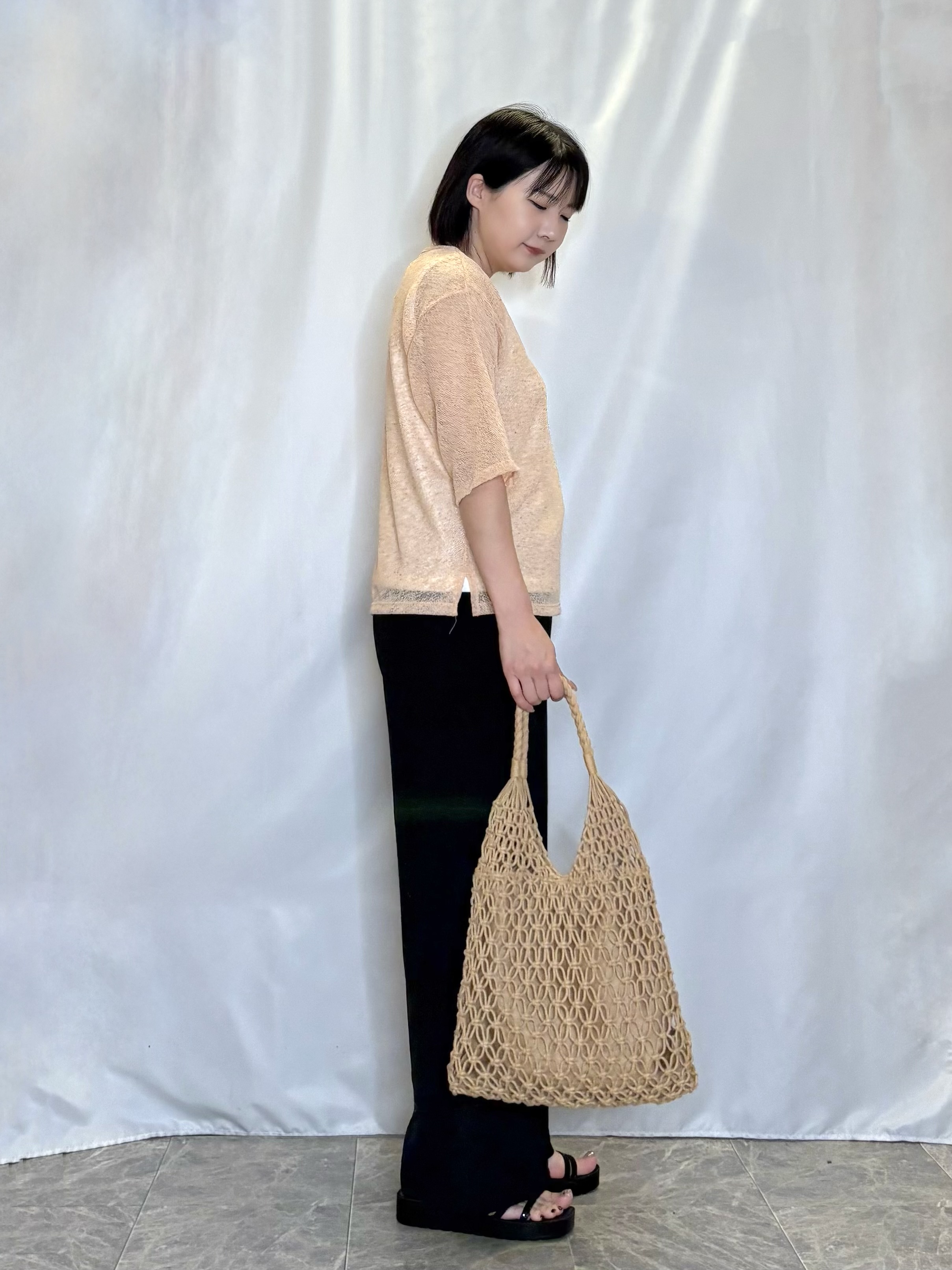 ネリさんの「SHOO･LA･RUE｜【2点セット】メランジシアートップス&times;タンクトップセット」を使ったコーディネート