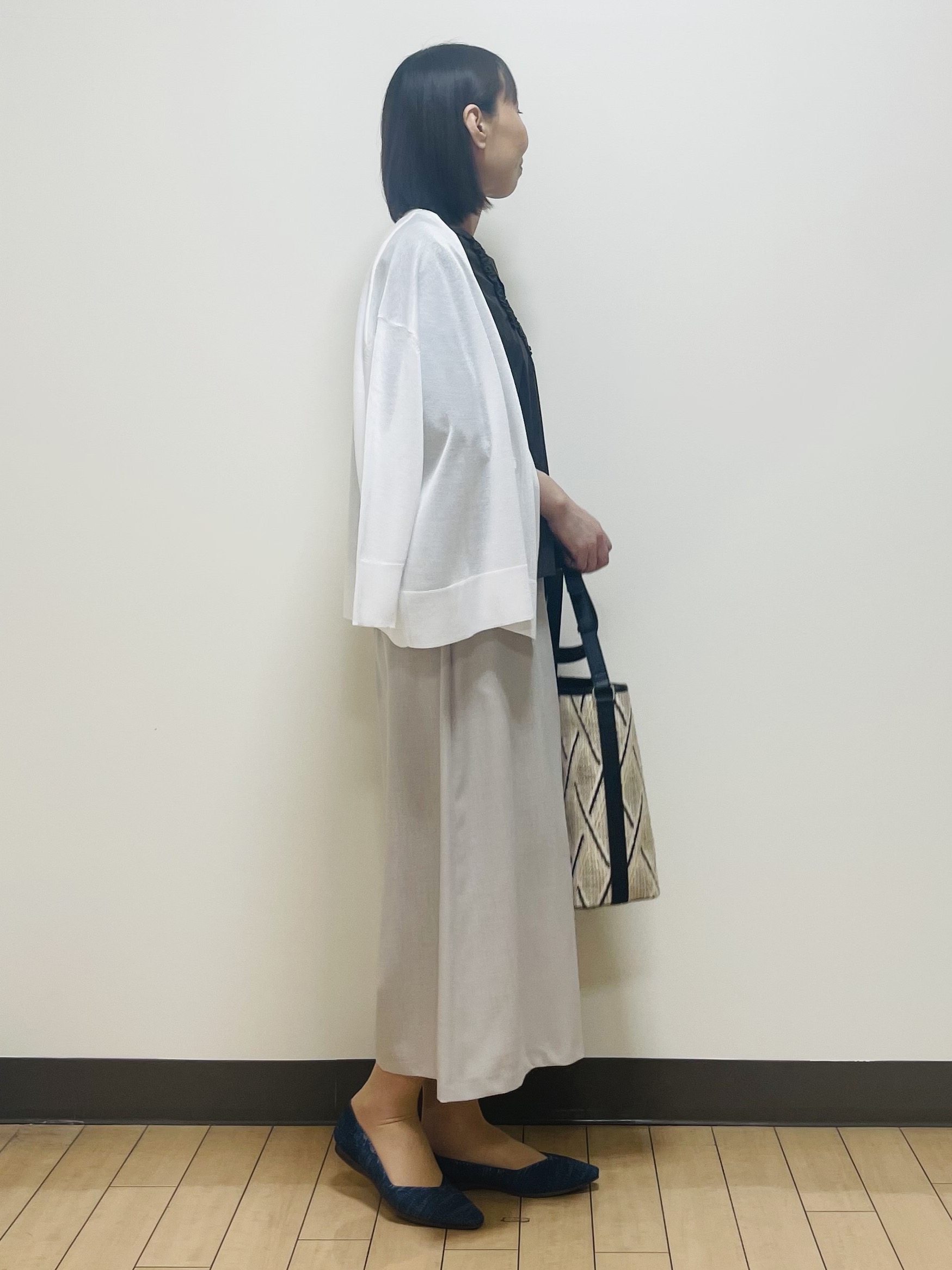Riiさんの「Reflect｜【冷房対策に◎】すっきり見え着流しカーディガン」を使ったコーディネート