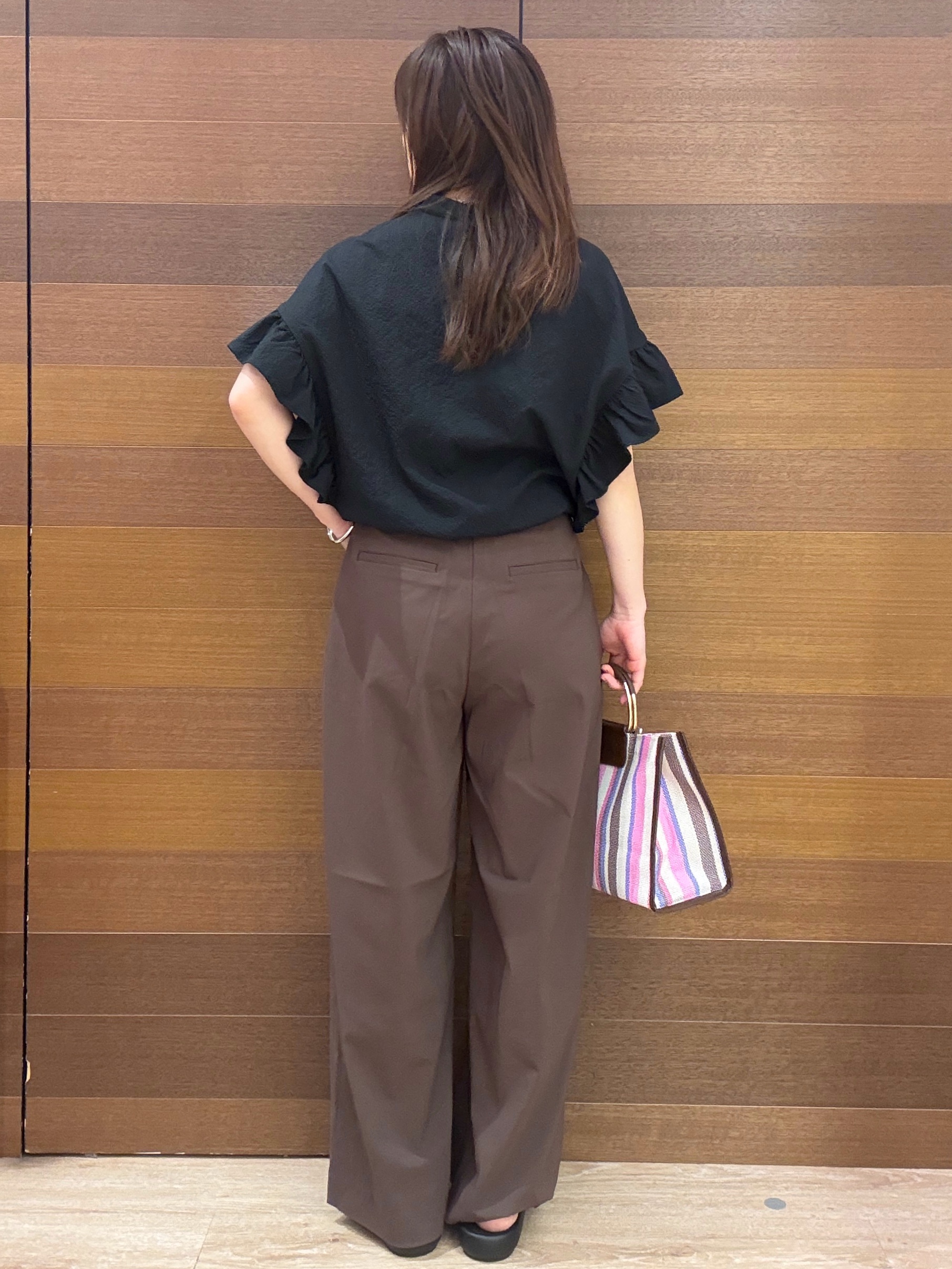 maichiさんの「OPAQUE.CLIP｜【UV】フリルスキッパーブラウス《洗濯機OK》」を使ったコーディネート