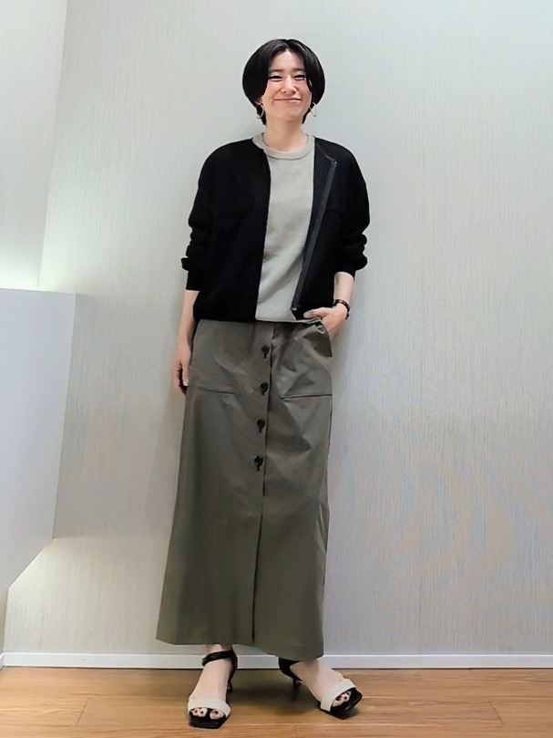 ミズタさんの「UNTITLED｜【古畑星夏さん着用/洗える】シアーブルゾン」を使ったコーディネート