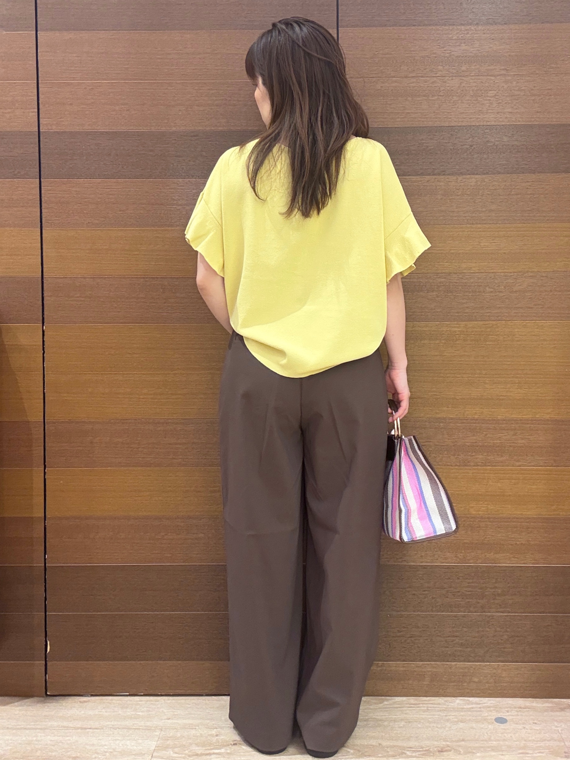 maichiさんの「OPAQUE.CLIP｜【UV／遮熱性】フリルスリーブニット《7col／洗濯機OK》」を使ったコーディネート