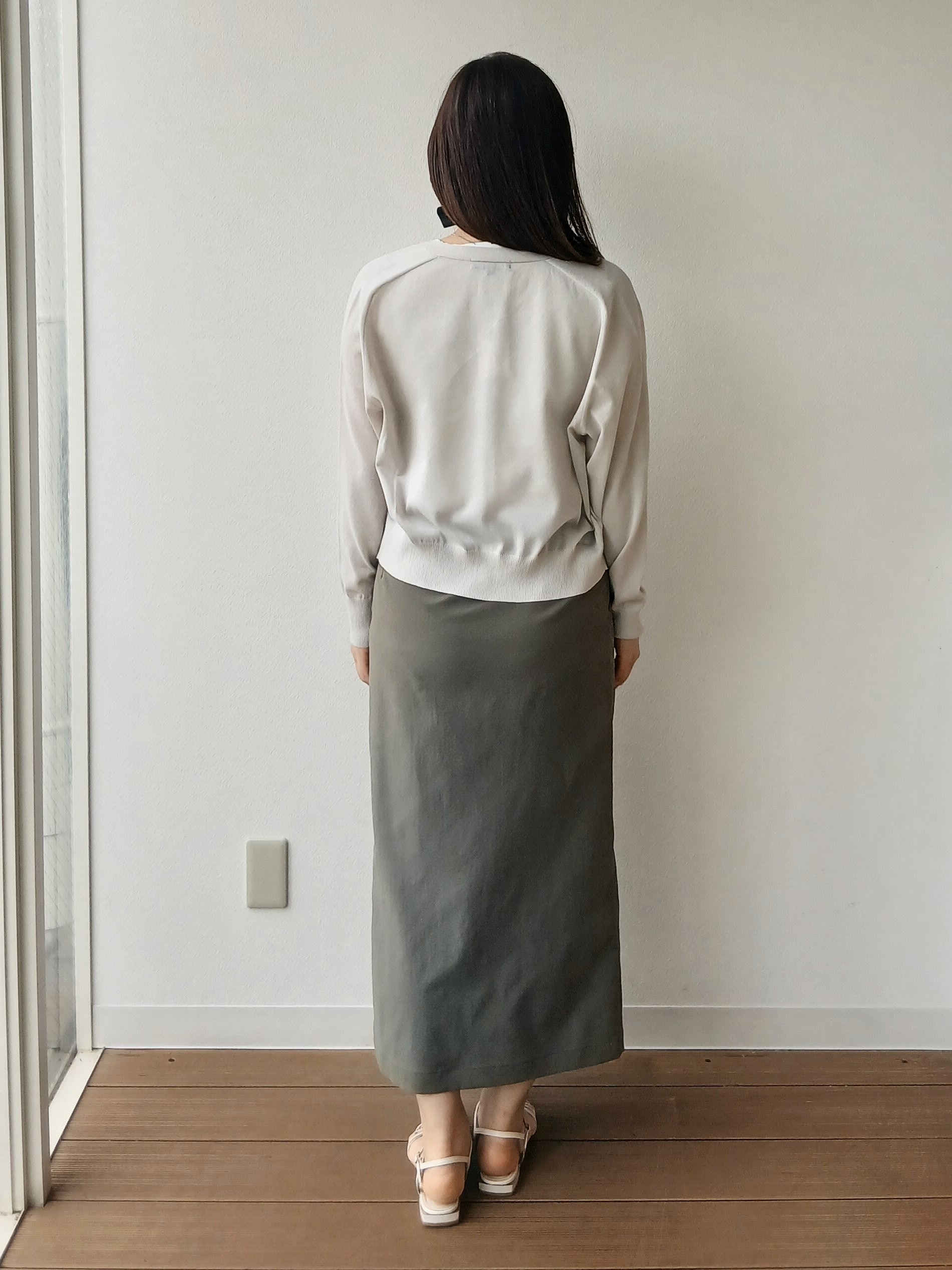 なみきさんの「UNTITLED｜【アンサンブル可/日除け・冷房対策】シアーレーヨンZIPカーディガン」を使ったコーディネート
