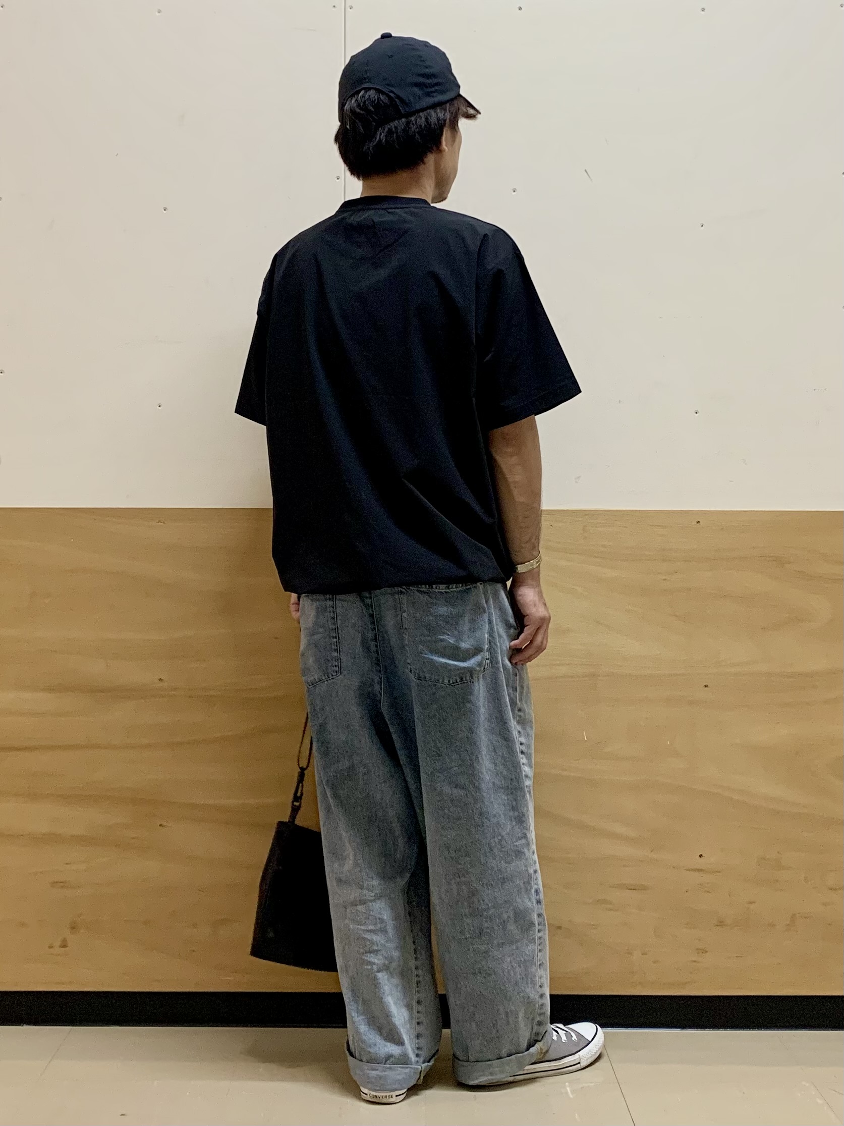 MATUさんの「THE SHOP TK｜【KURO】 ポリバレント ドローコード付き 半袖Tシャツ 接触冷感/UVカット/洗濯機OK」を使ったコーディネート