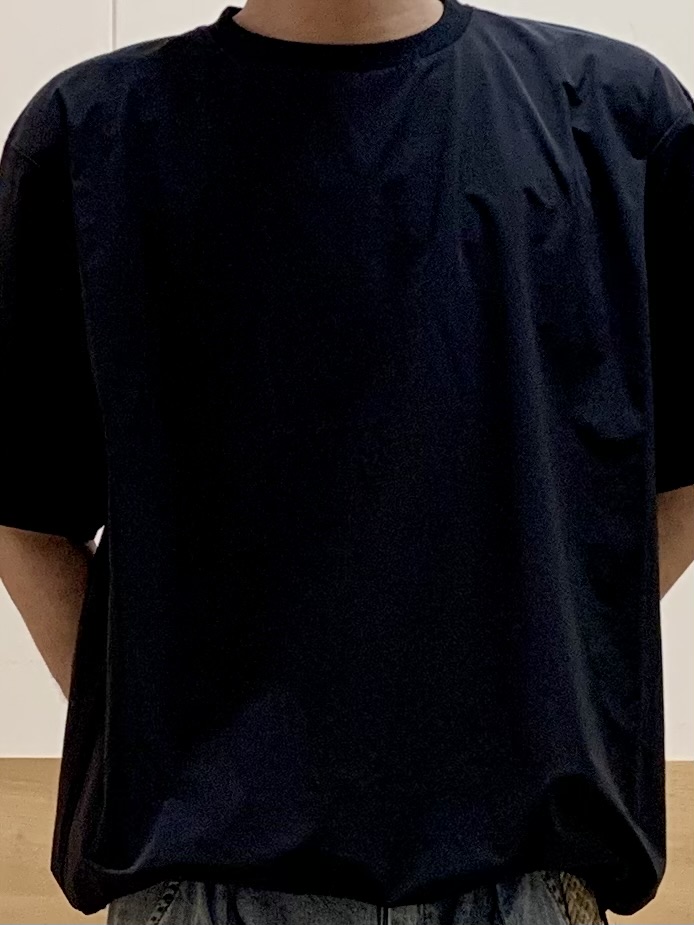 MATUさんの「THE SHOP TK｜【KURO】 ポリバレント ドローコード付き 半袖Tシャツ 接触冷感/UVカット/洗濯機OK」を使ったコーディネート
