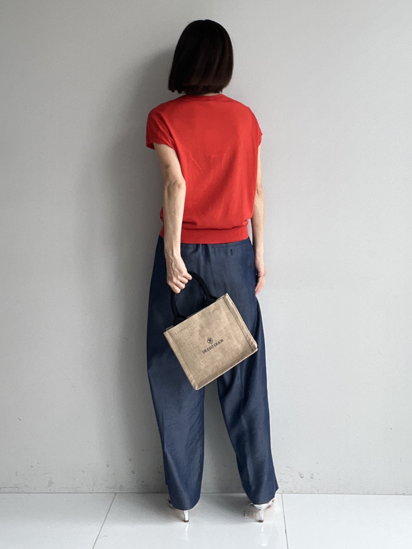 misaさんの「DRESSTERIOR｜【ウォッシャブル】コットンシルクフレンチスリーブニット」を使ったコーディネート