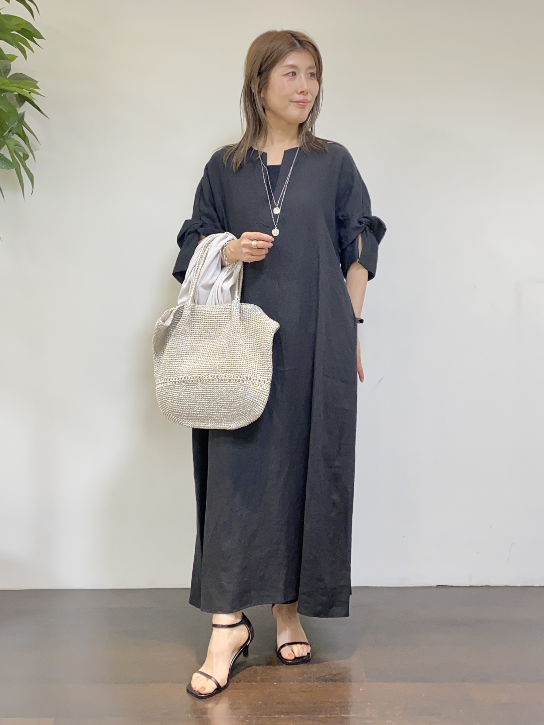 tomoさんの「UNTITLED｜【接触冷感/UVカット/遮熱機能】フライスジャージカーディガン」を使ったコーディネート