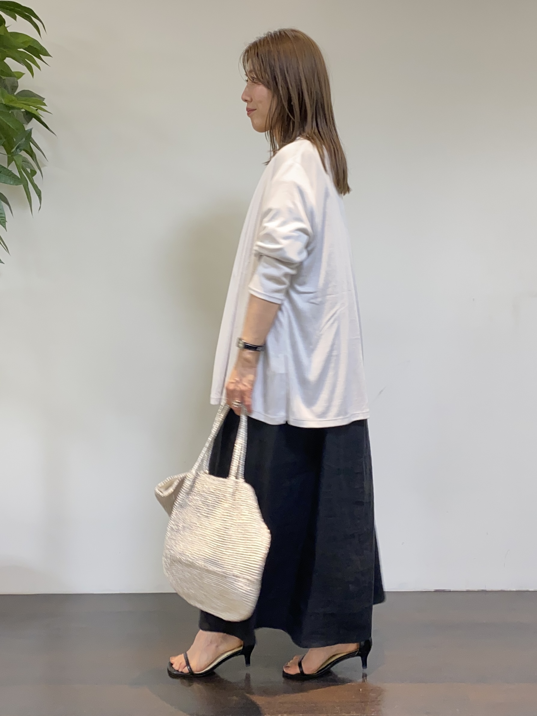 tomoさんの「UNTITLED｜【接触冷感/UVカット/遮熱機能】フライスジャージカーディガン」を使ったコーディネート