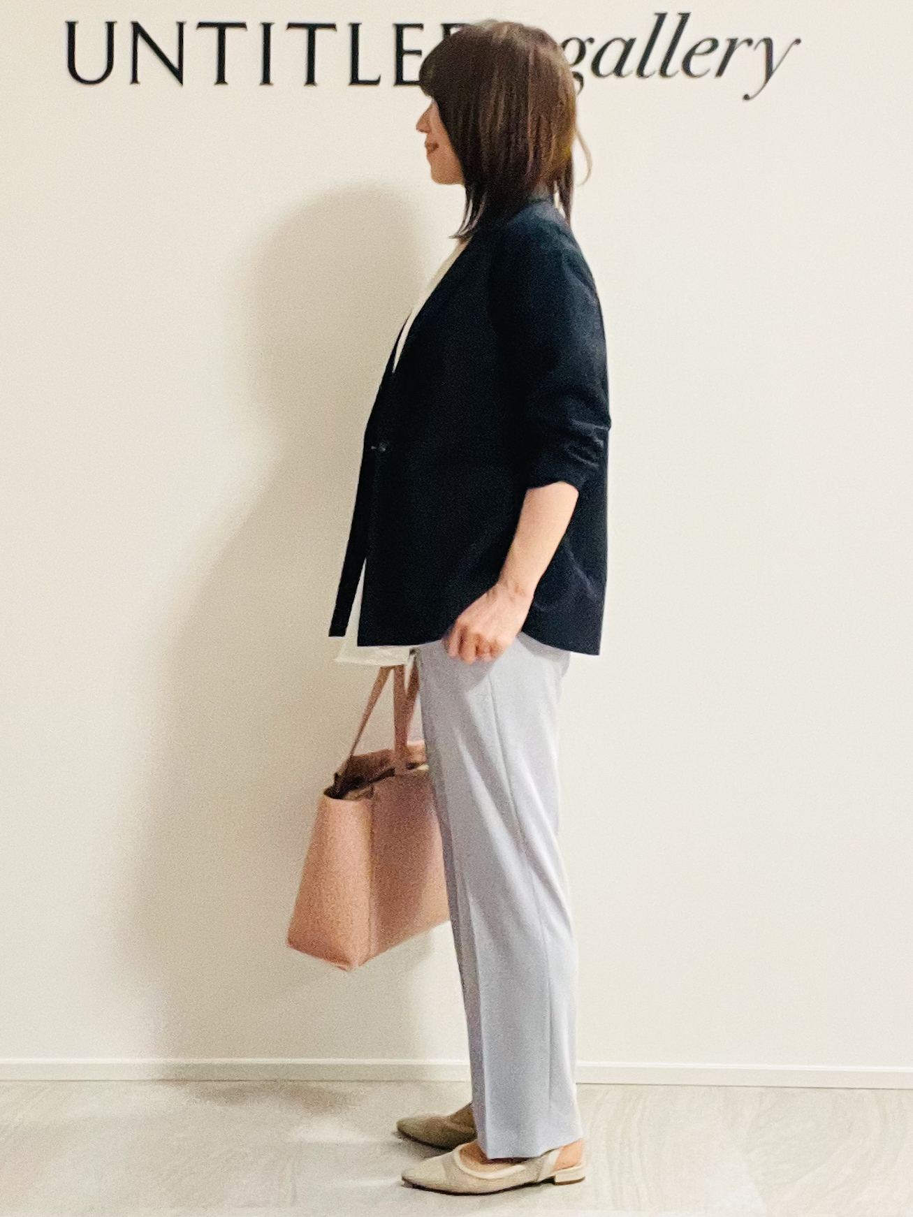 めいさんの「UNTITLED｜【UVカット／接触冷感／セットアップ可】センタープレステーパードパンツ」を使ったコーディネート