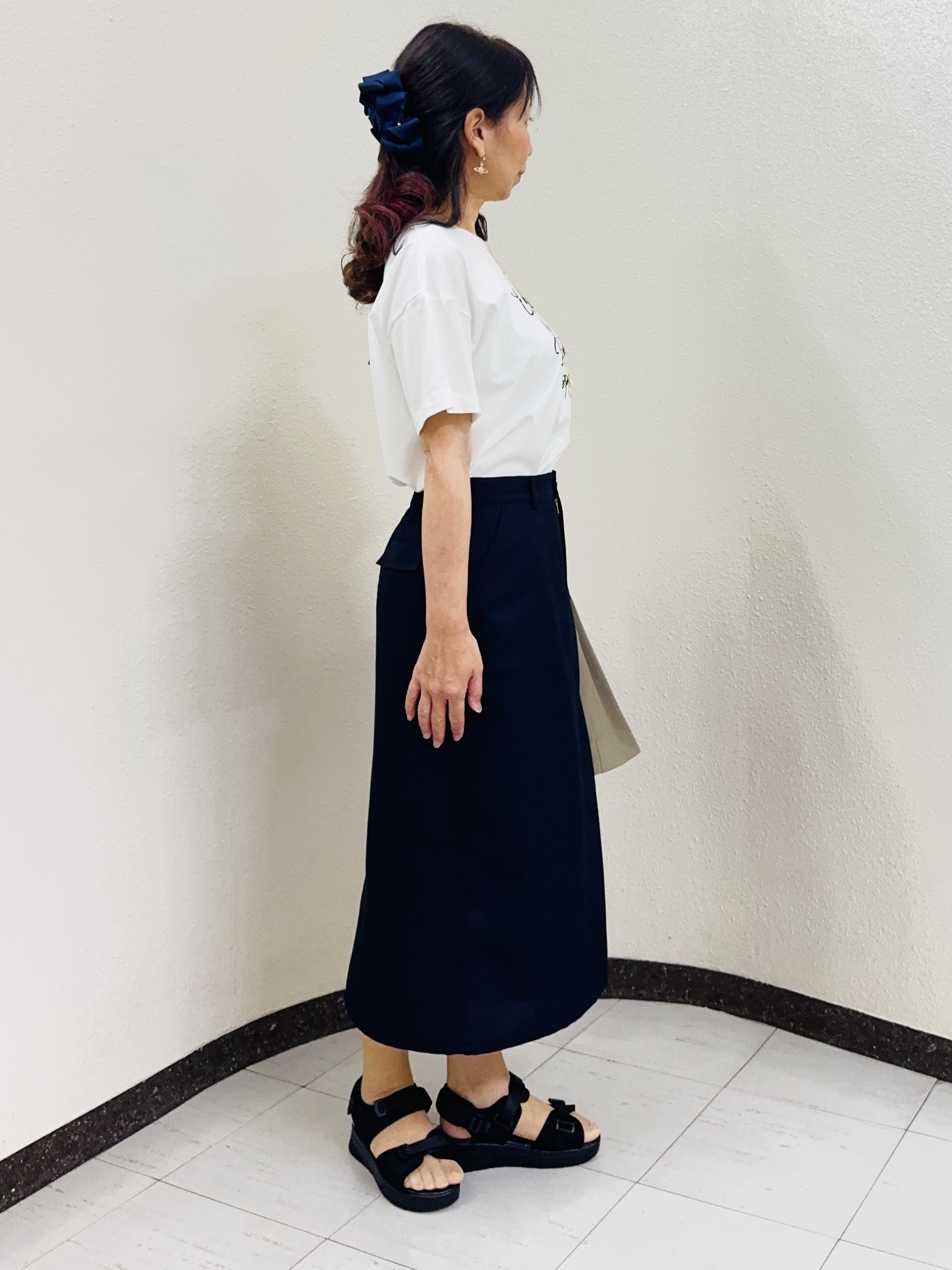 ⭐︎Eimi⭐︎さんの「Reflect｜【SS-4Lサイズ／接触冷感／シワになりにくい】リラクシーテーラードジャケット」を使ったコーディネート