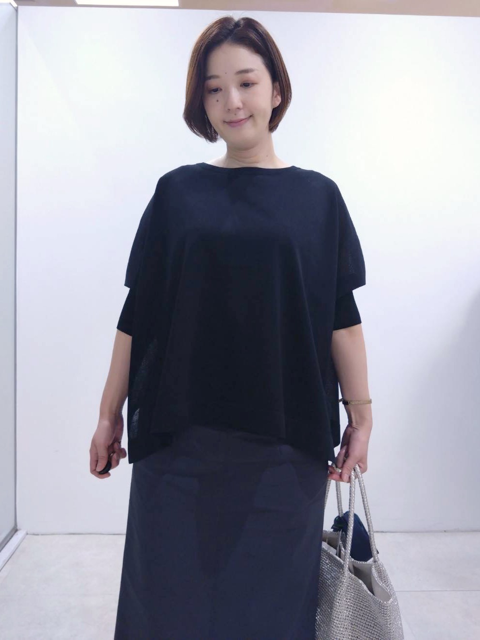 まどかさんの「UNTITLED｜【アンサンブル可/洗える】シアーレーヨンニット」を使ったコーディネート