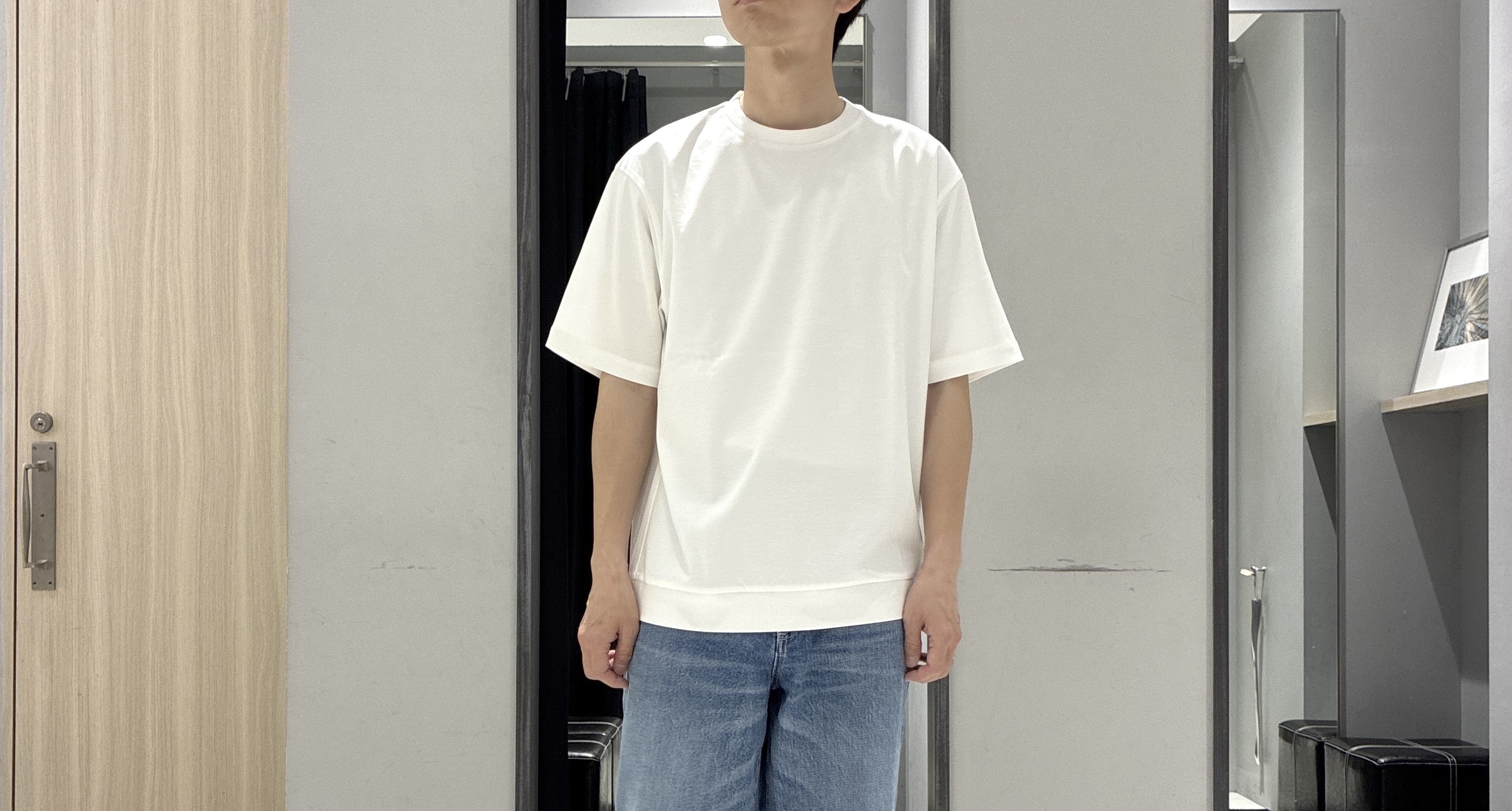 わいずみさんの「TAKEO KIKUCHI｜【BOWLER HAT LABEL】ビリケンさんプリント 半袖シャツ」を使ったコーディネート