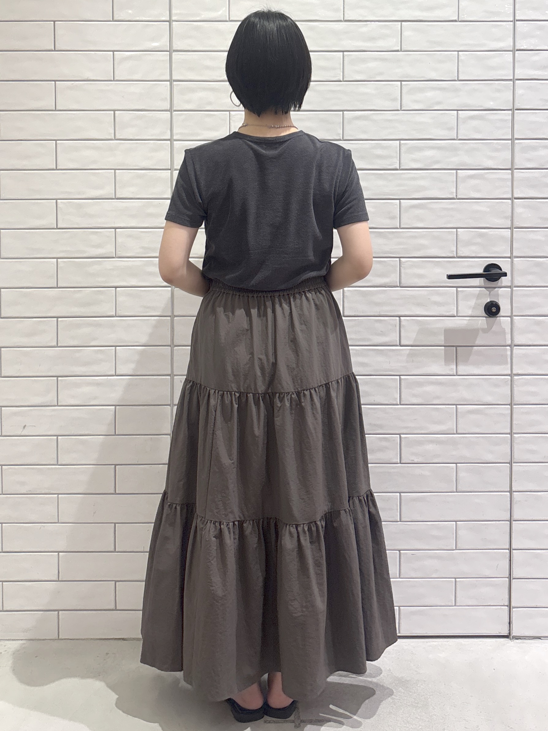 ayumiさんの「OPAQUE.CLIP｜ベーシックパイルTシャツ【洗濯機OK】」を使ったコーディネート