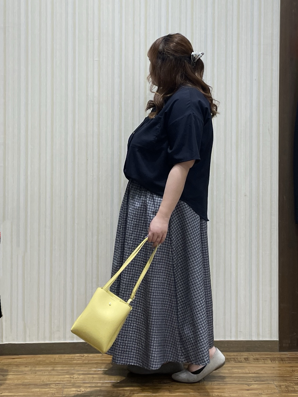 Risaさんの「SHOO･LA･RUE｜【洗濯機可/S-LL】大人の抜け感 ゆるっと5分袖シャツ」を使ったコーディネート