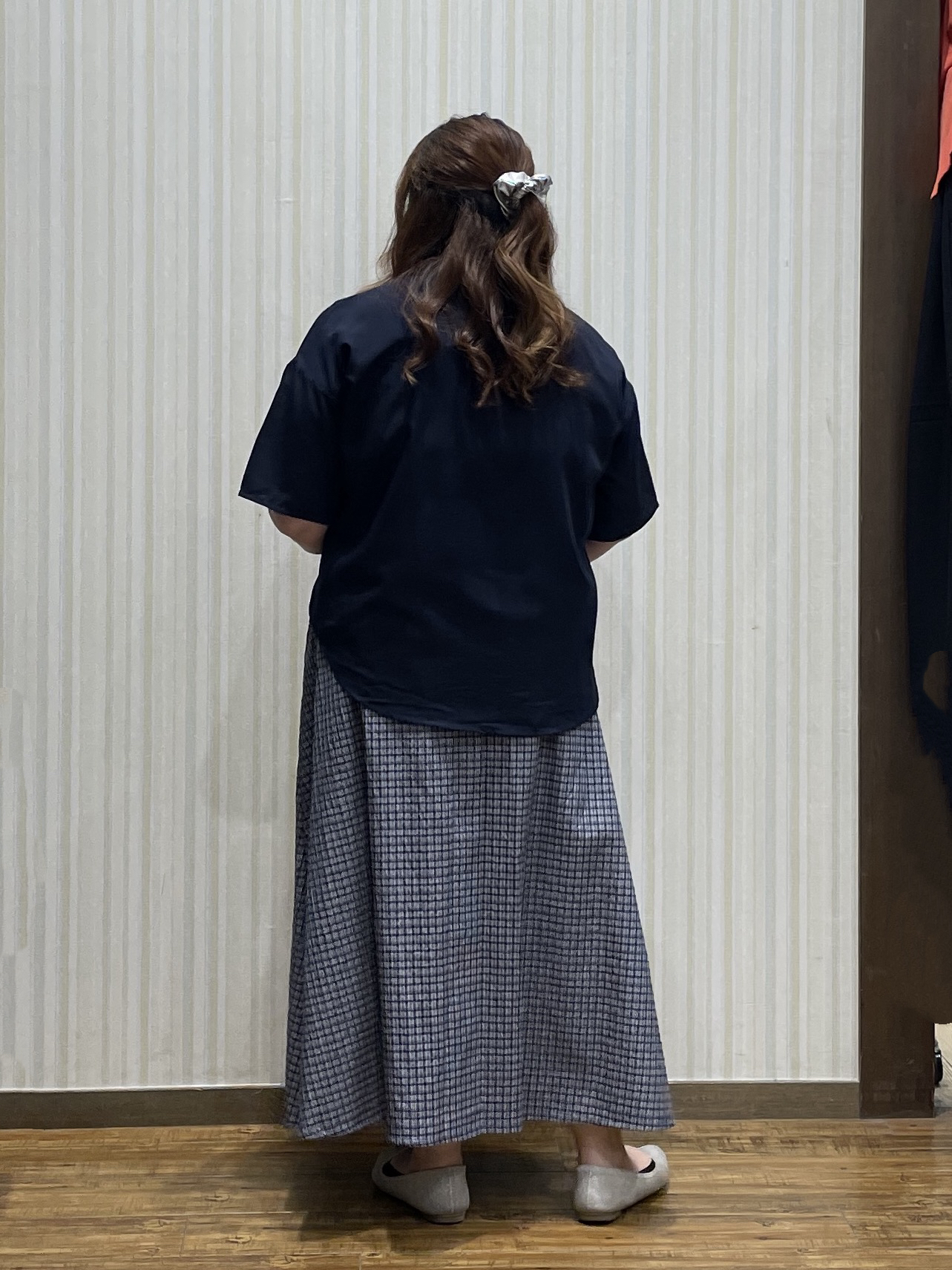 Risaさんの「SHOO･LA･RUE｜【洗濯機可/S-LL】大人の抜け感 ゆるっと5分袖シャツ」を使ったコーディネート