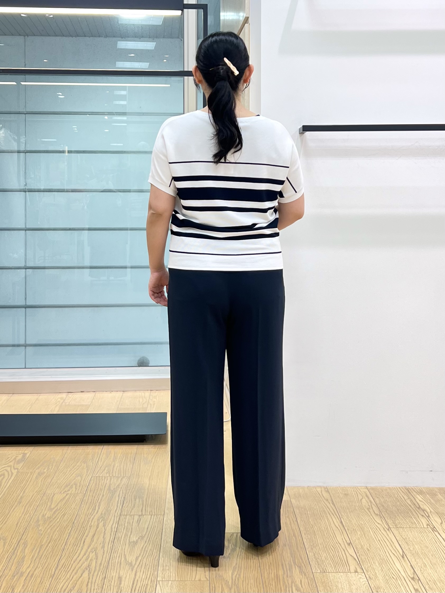 shimaさんの「INDIVI｜【洗える／多機能／SETUP可】着る日傘ダブルジャケット」を使ったコーディネート