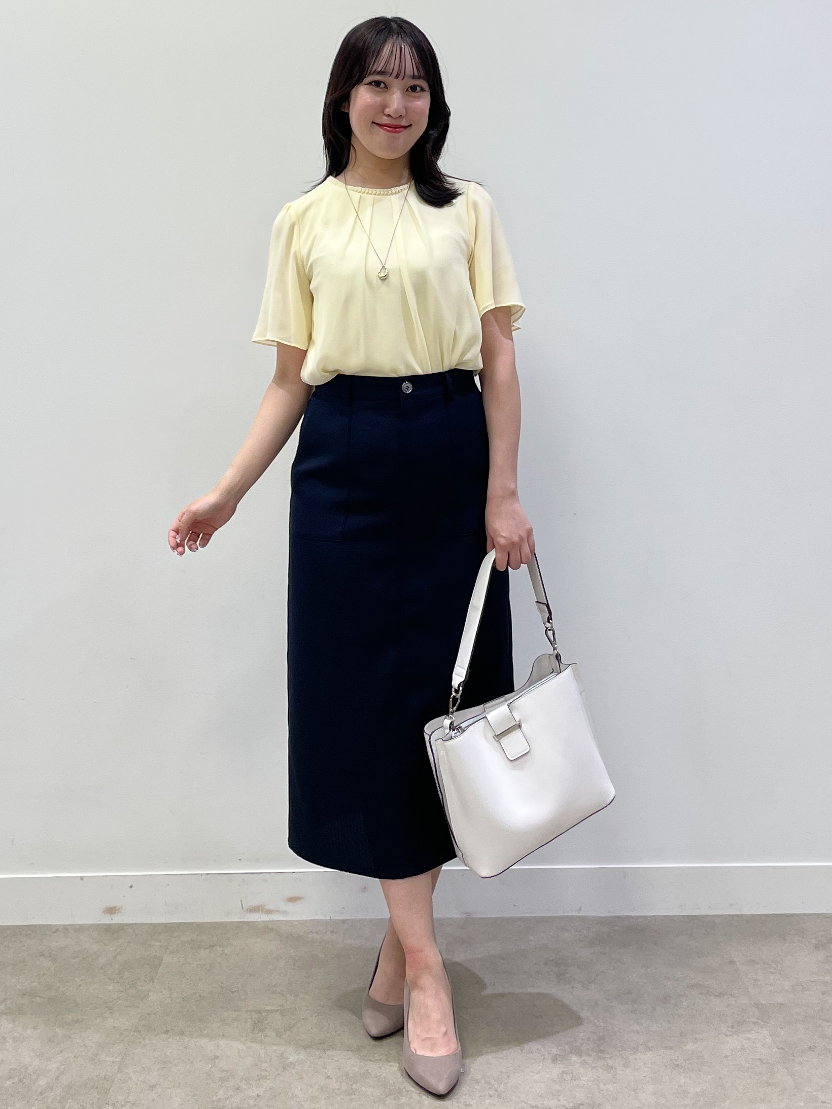 yukariさんの「Reflect｜【S-4Lサイズ/UVカット／接触冷感】シフォンジャージブラウス」を使ったコーディネート