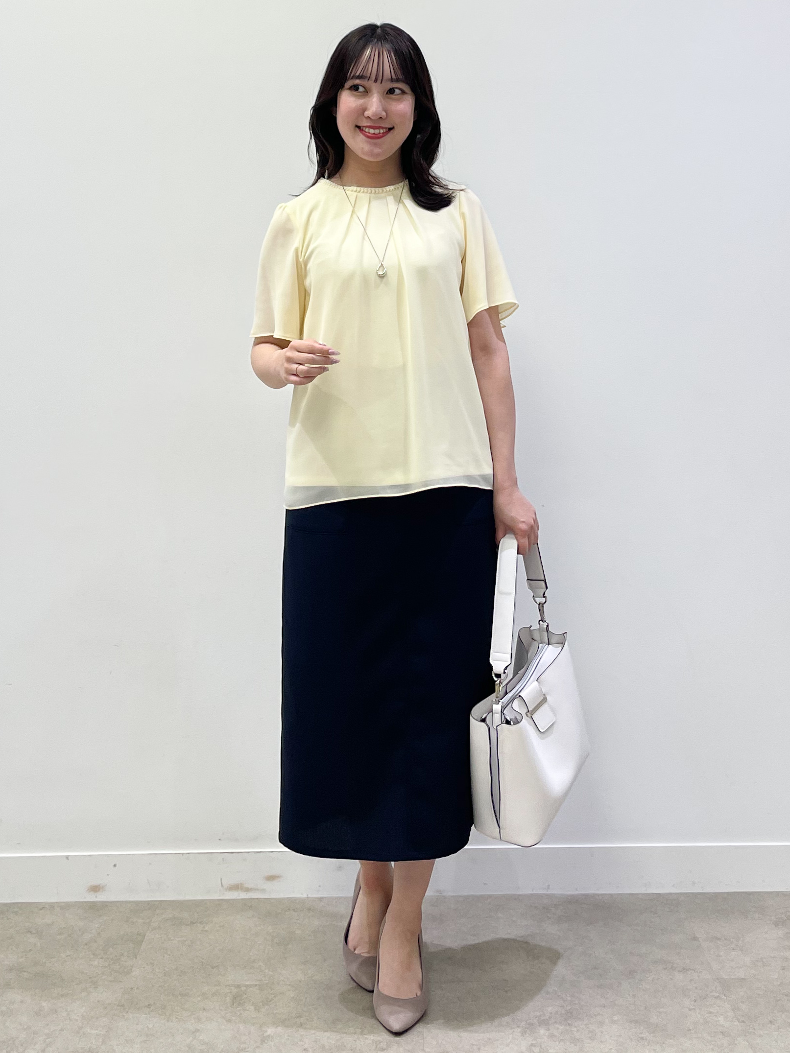 yukariさんの「Reflect｜【S-4Lサイズ/UVカット／接触冷感】シフォンジャージブラウス」を使ったコーディネート