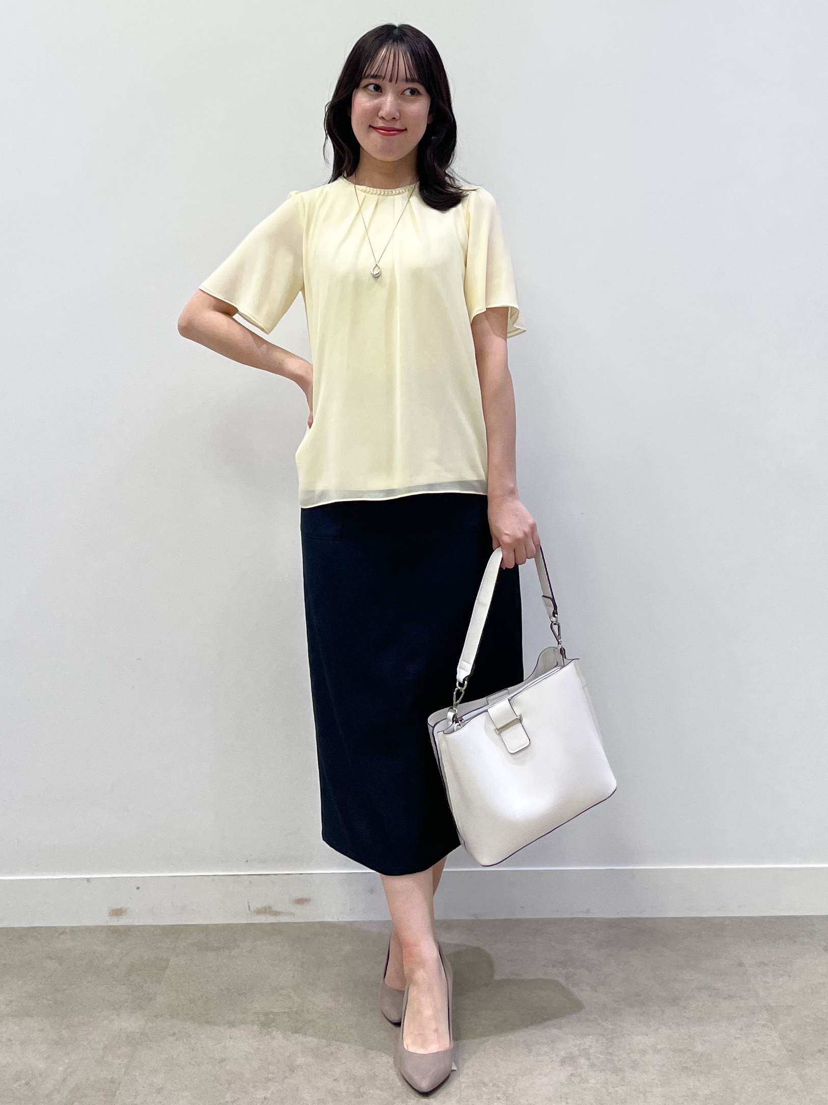 yukariさんの「Reflect｜【S-4Lサイズ/UVカット／接触冷感】シフォンジャージブラウス」を使ったコーディネート