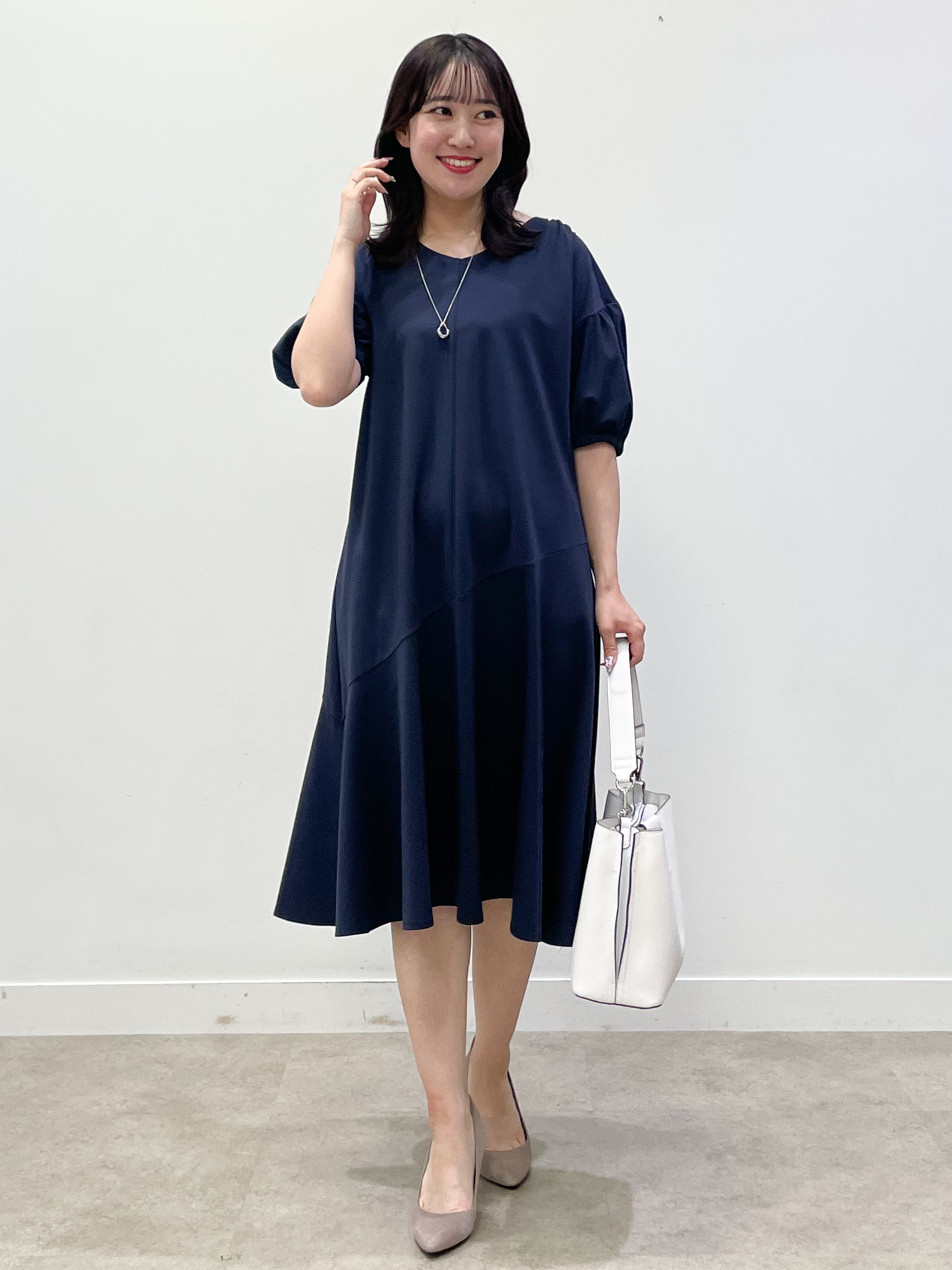 yukariさんの「Reflect｜きれい見えフレアラインワンピース」を使ったコーディネート