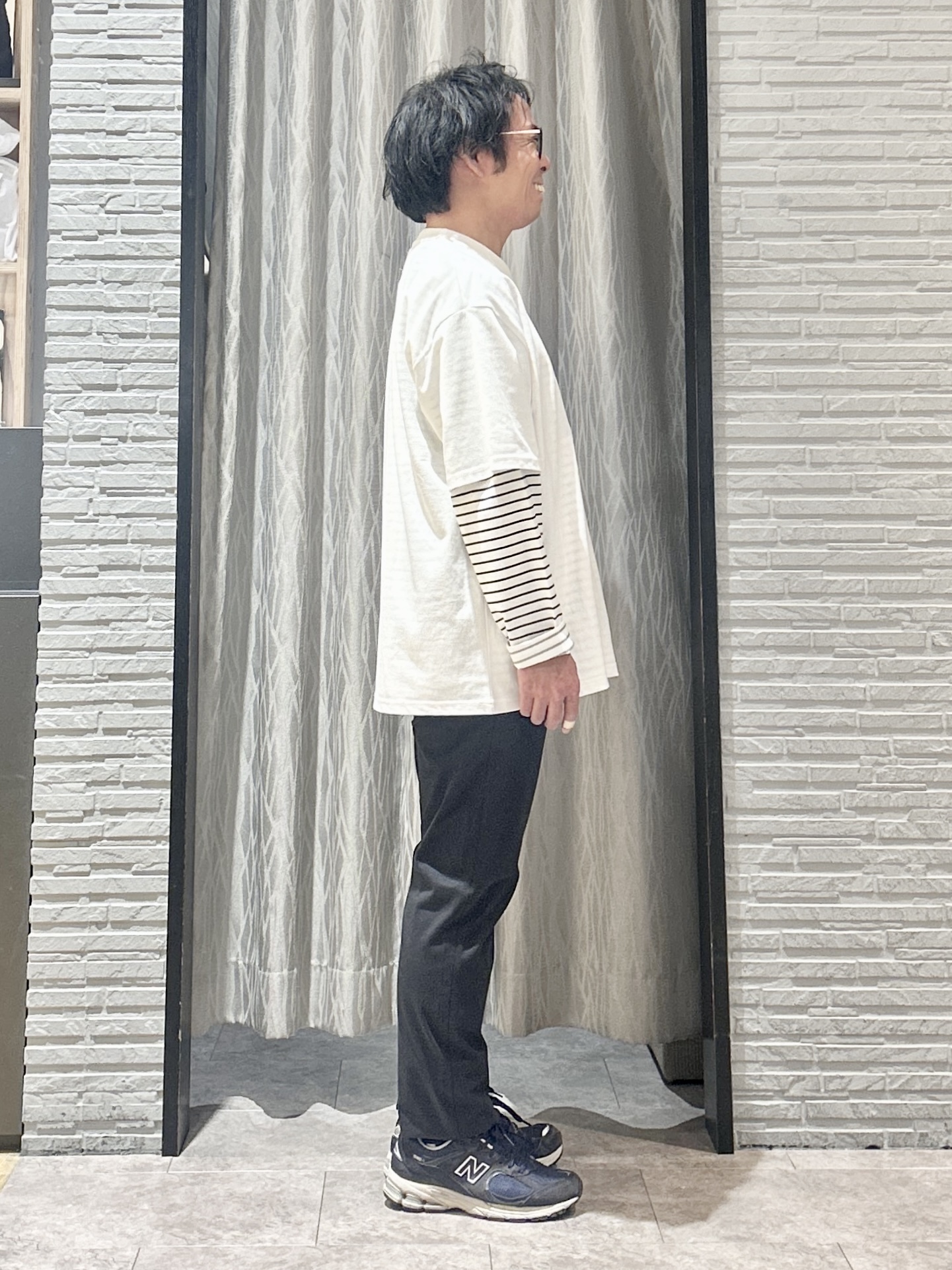 KENJI Iさんの「THE SHOP TK｜クマ サガラ刺繍 半袖Tシャツ 【洗濯機OK】」を使ったコーディネート