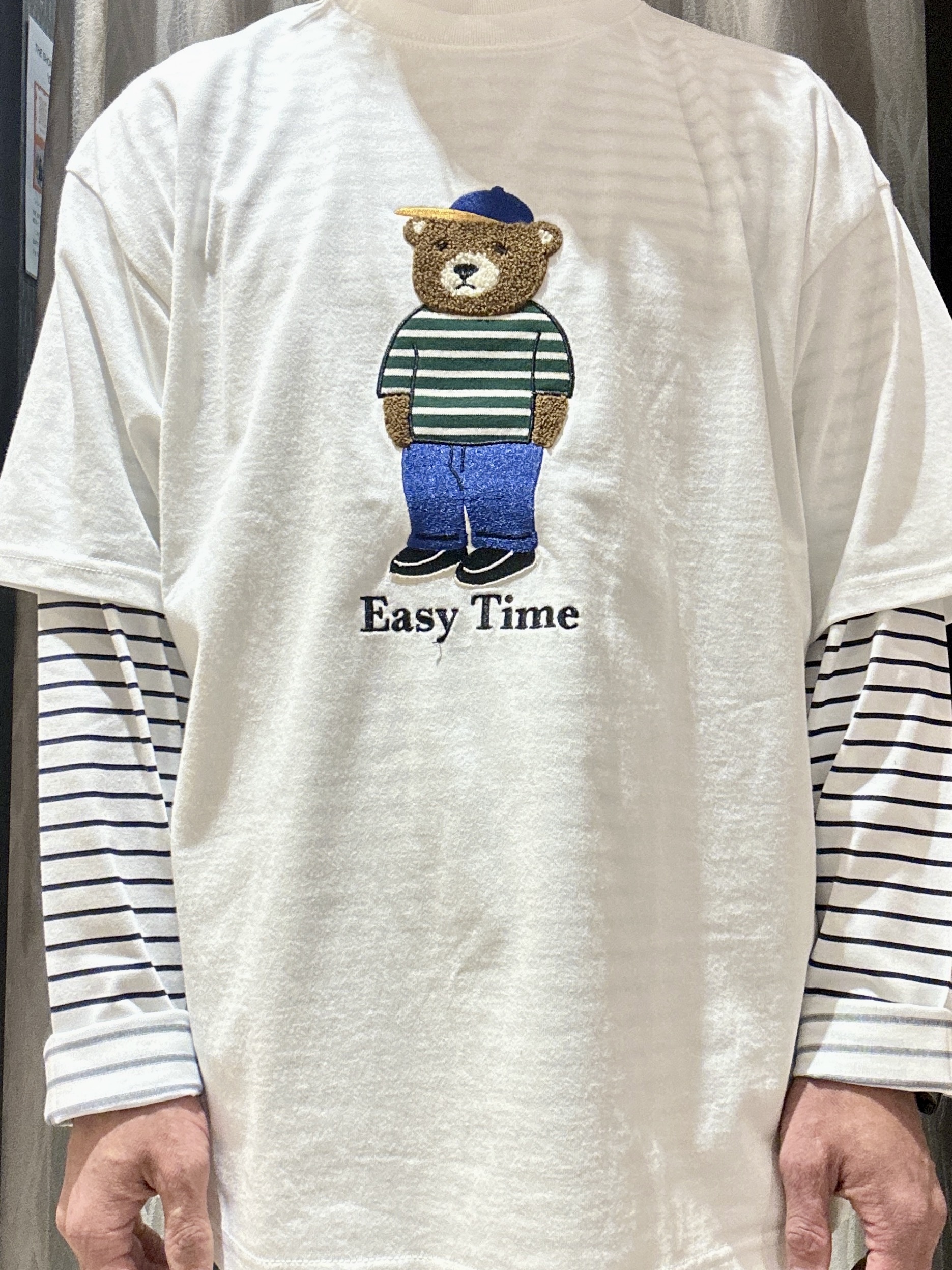 KENJI Iさんの「THE SHOP TK｜クマ サガラ刺繍 半袖Tシャツ 【洗濯機OK】」を使ったコーディネート