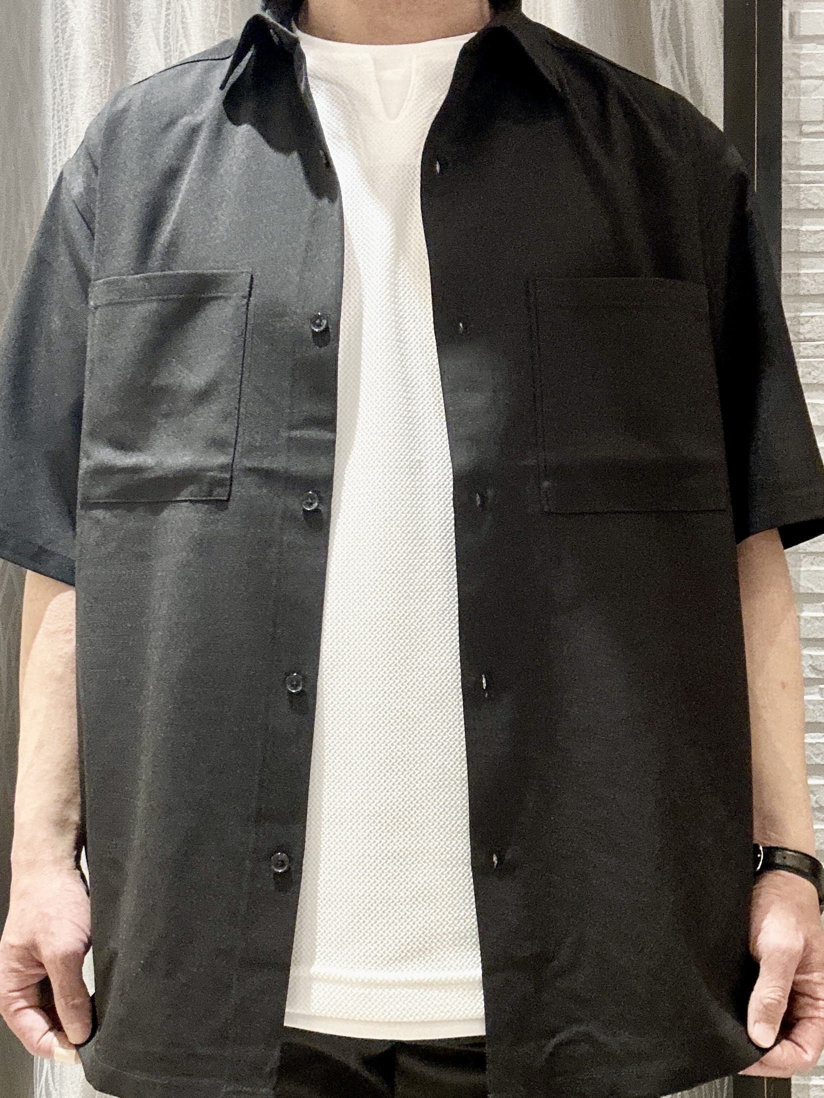 KENJI Iさんの「THE SHOP TK｜LITE TEX ダブルフラップ半袖シャツ 接触冷感/吸水速乾/UVカット/アンチピリング/イージー」を使ったコーディネート