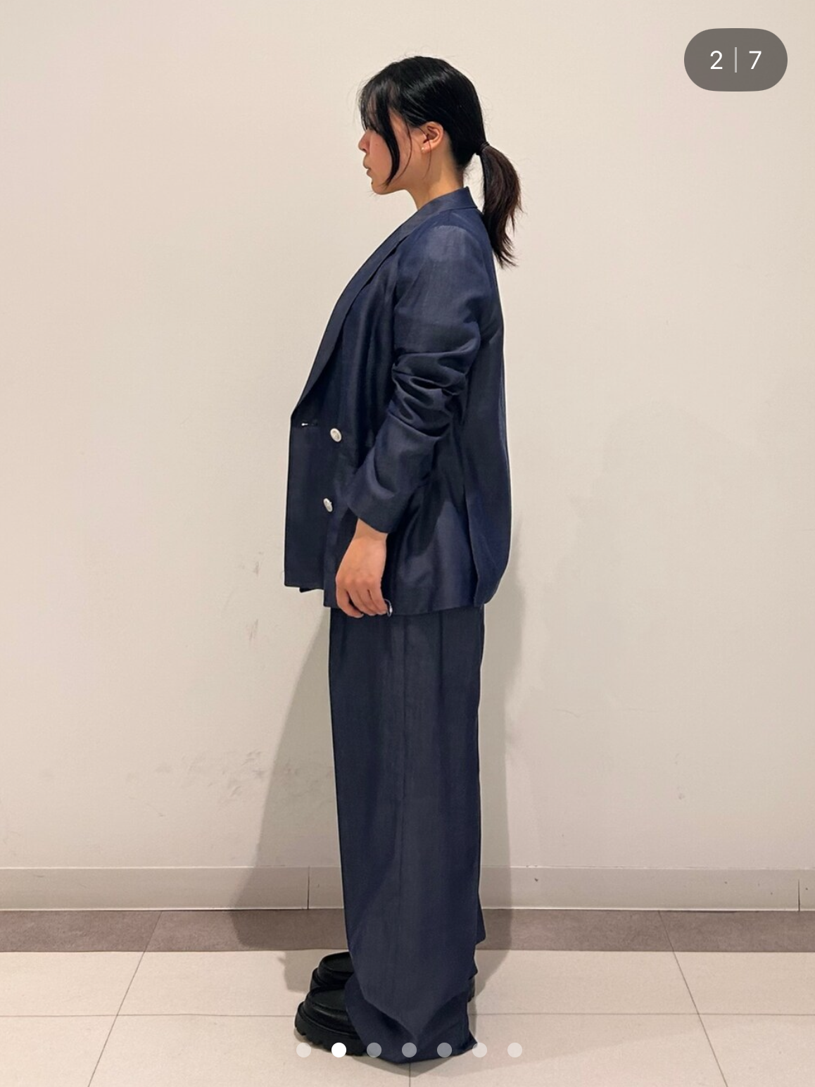 とりみさんの「DRESSTERIOR｜【otonaMUSE5月号掲載/セットアップ可】テンセルデニムダブルジャケット」を使ったコーディネート