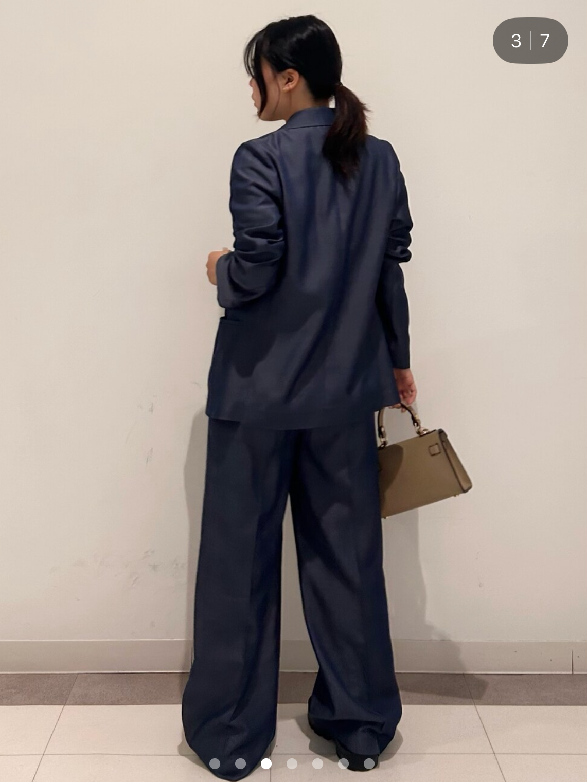 とりみさんの「DRESSTERIOR｜【otonaMUSE5月号掲載/セットアップ可】テンセルデニムダブルジャケット」を使ったコーディネート