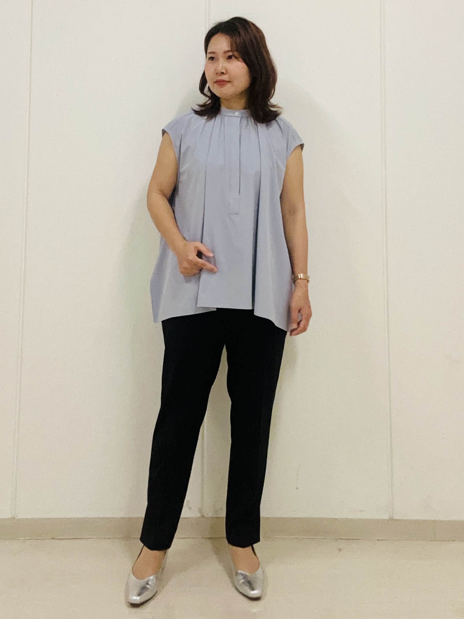 haseさんの「Reflect｜【UVカット／接触冷感】ラッシュガードブラウス」を使ったコーディネート