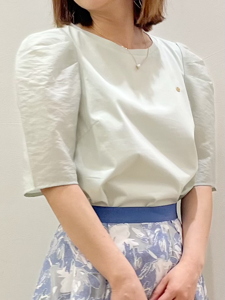 kcさんの「OPAQUE.CLIP｜【UVケア／接触冷感】シアータックスリーブドッキングTシャツ《洗濯機OK》」を使ったコーディネート