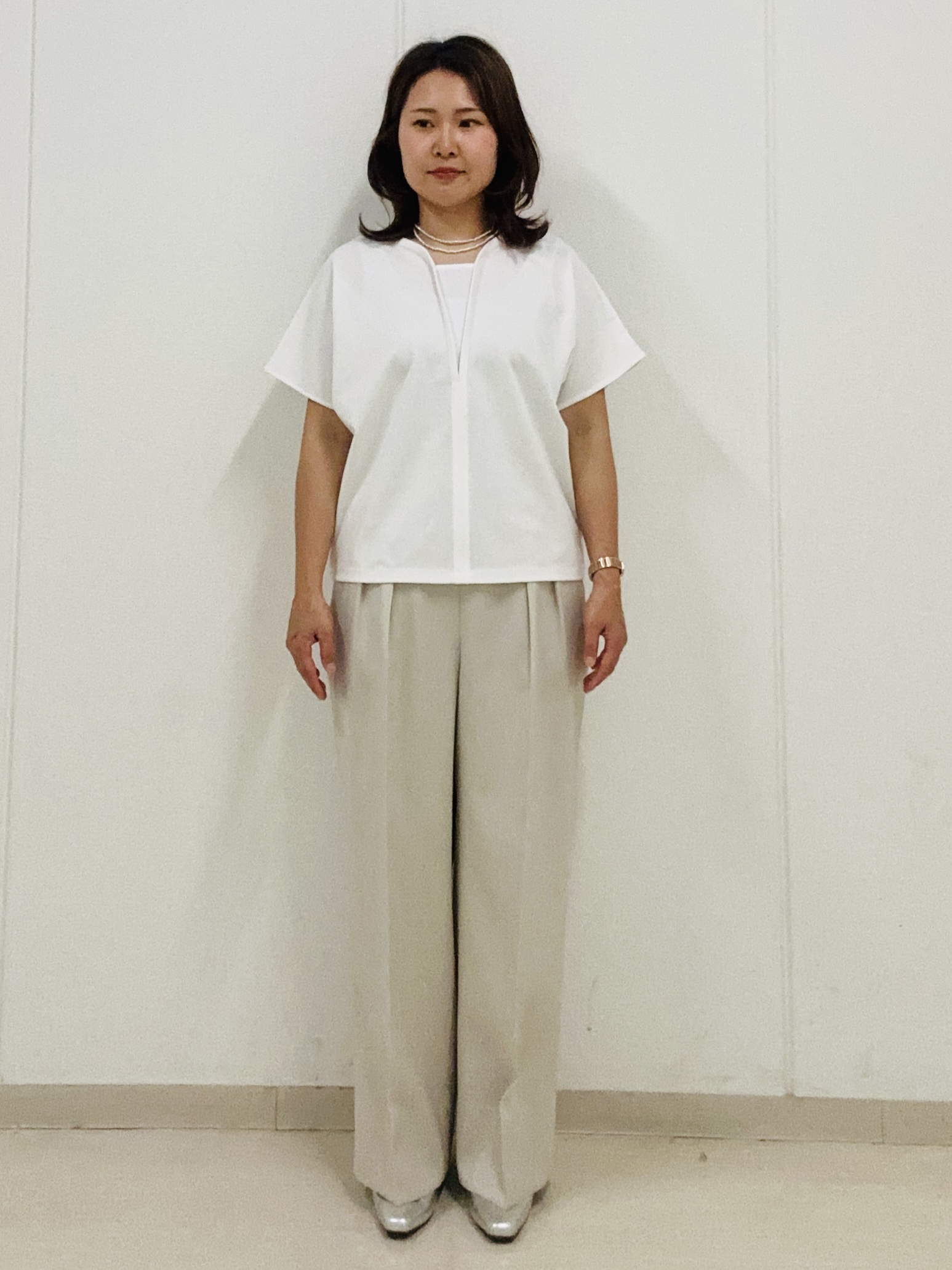 haseさんの「Reflect｜【UVカット／接触冷感／吸水速乾】フレアスリーブプルオーバー」を使ったコーディネート