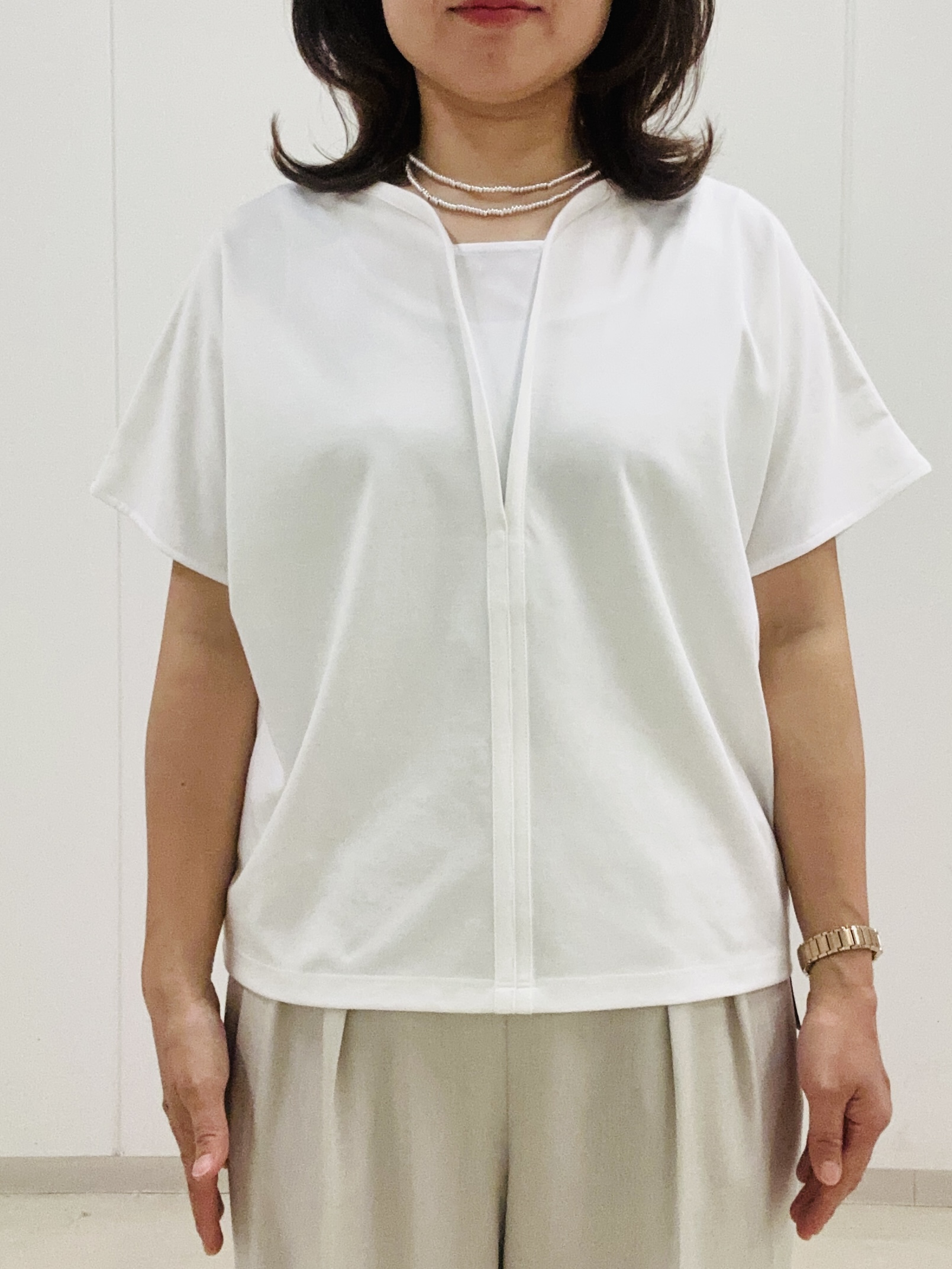 haseさんの「Reflect｜【UVカット／接触冷感／吸水速乾】フレアスリーブプルオーバー」を使ったコーディネート