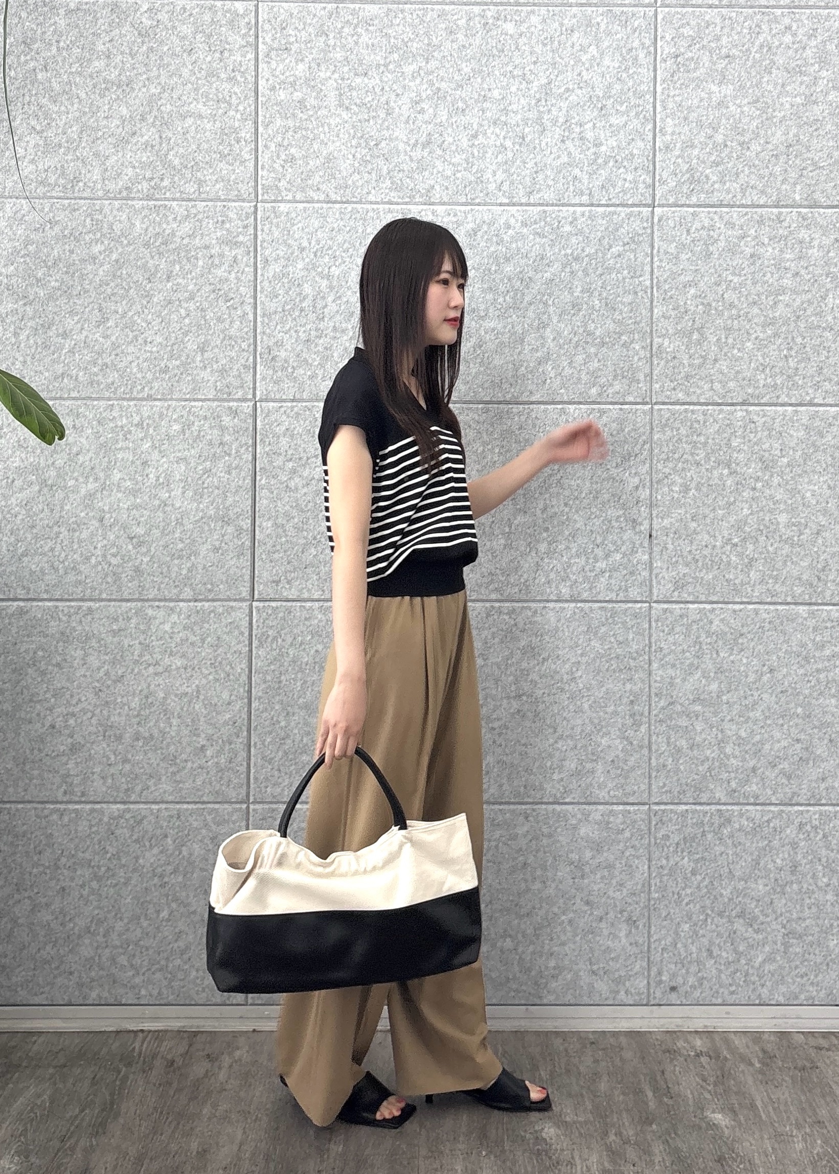 Renoさんの「INDIVI｜シアーフレンチポロ【接触冷感】」を使ったコーディネート