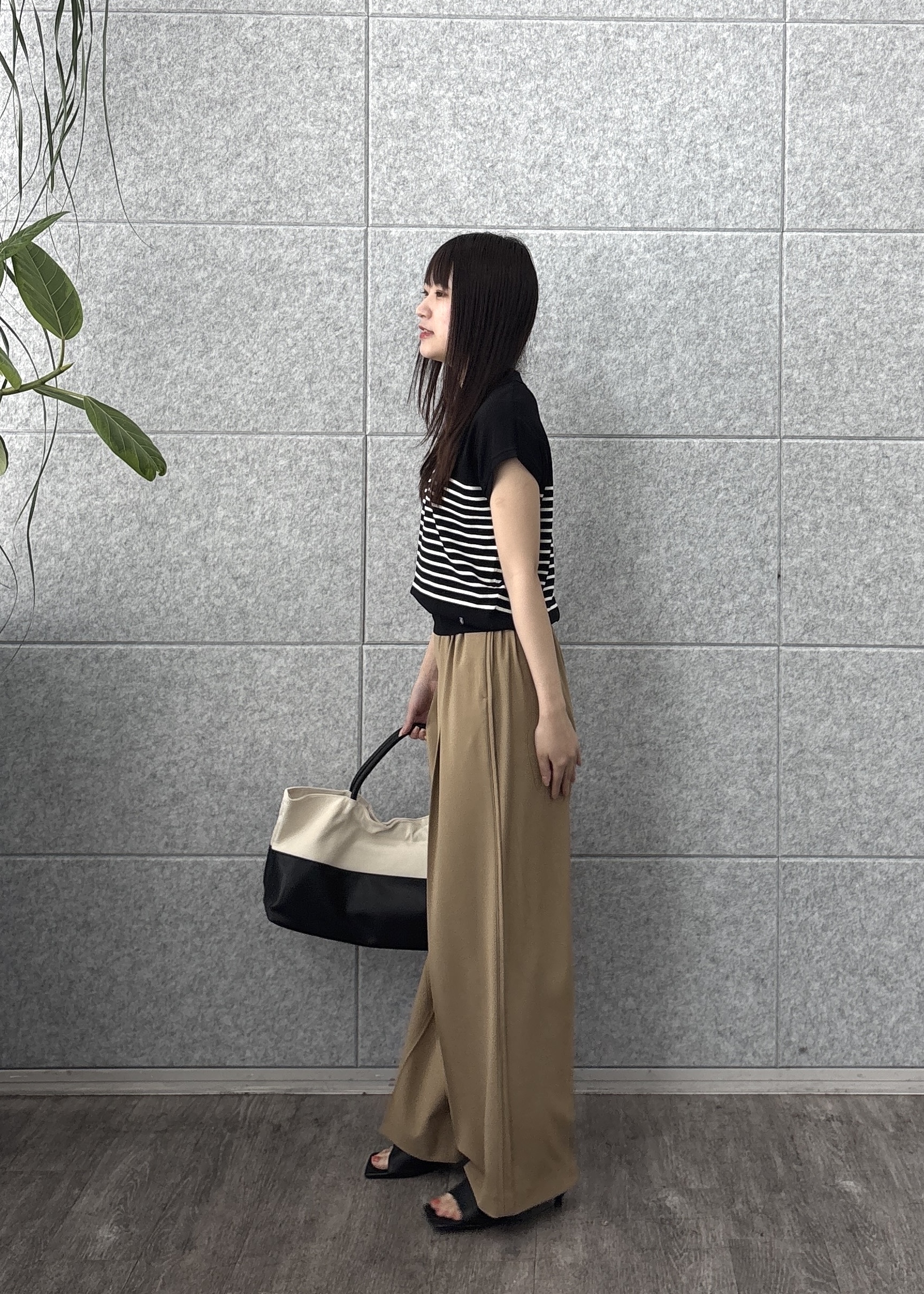 Renoさんの「INDIVI｜シアーフレンチポロ【接触冷感】」を使ったコーディネート