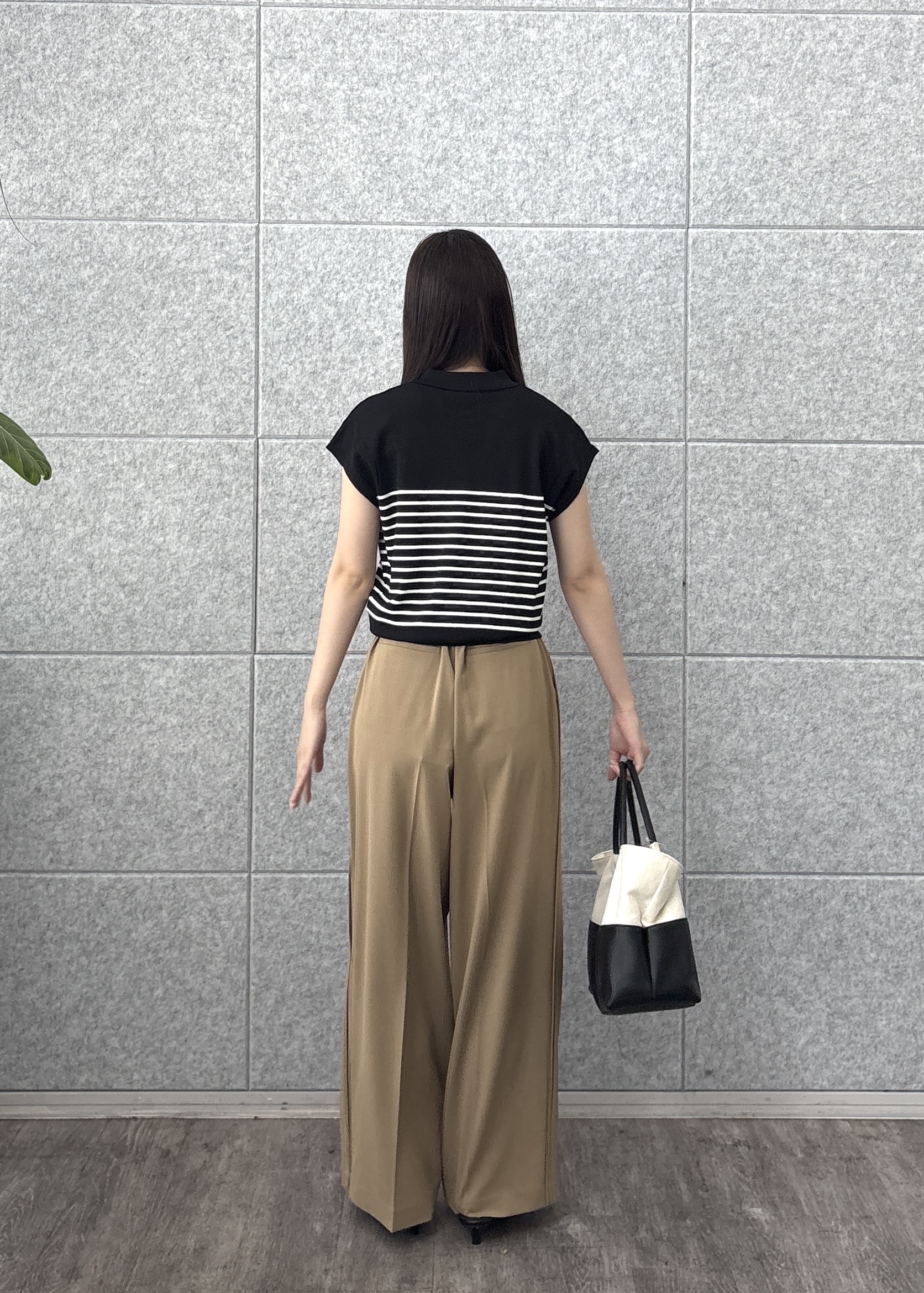 Renoさんの「INDIVI｜シアーフレンチポロ【接触冷感】」を使ったコーディネート