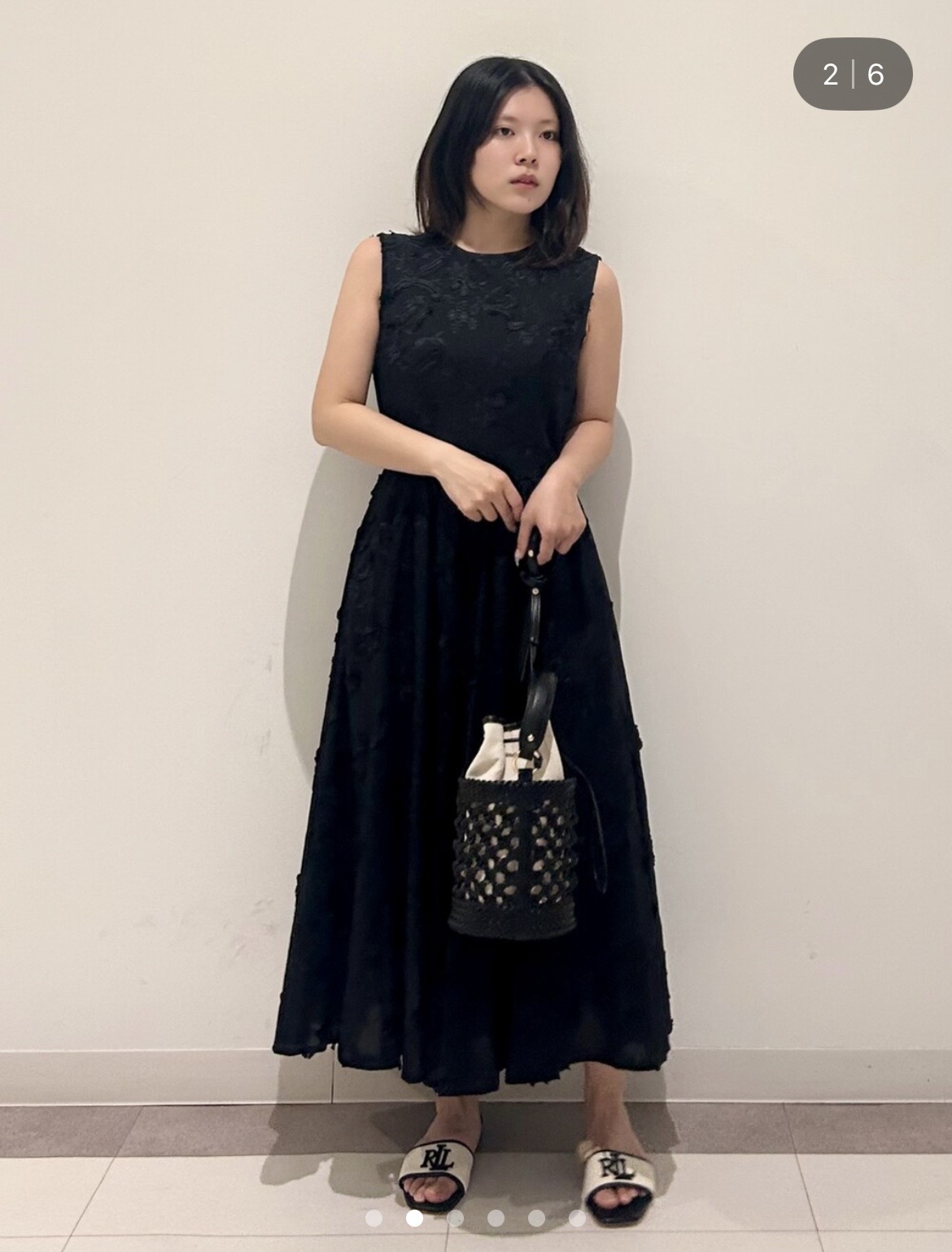 とりみさんの「DRESSTERIOR｜【ウォッシャブル】コットン エンブロイダリードレス」を使ったコーディネート