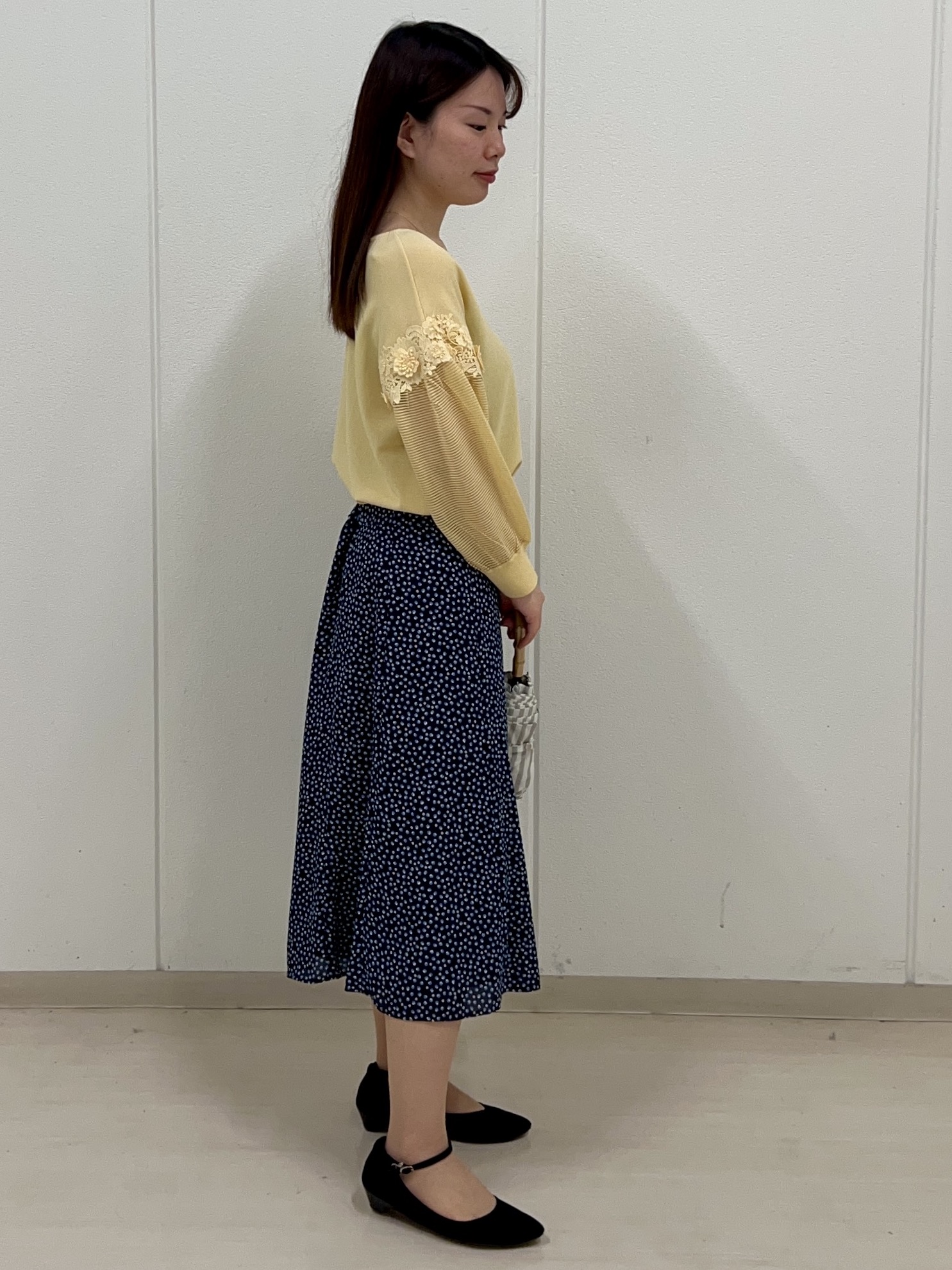 ゆうさんの「Reflect｜【前後2WAY】レーススリーブデザインニット」を使ったコーディネート