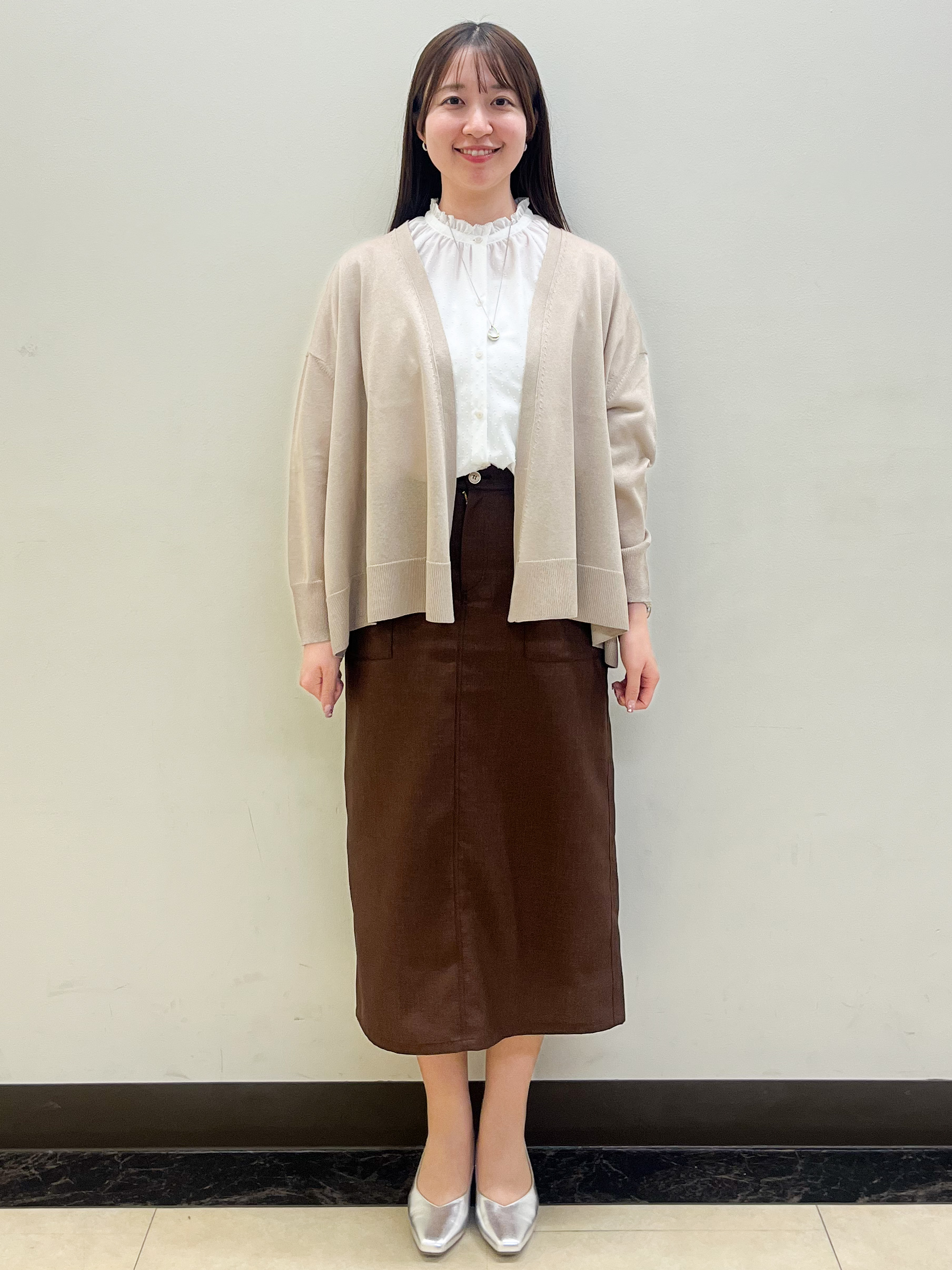 mikikoさんの「Reflect｜【冷房対策に◎】すっきり見え着流しカーディガン」を使ったコーディネート