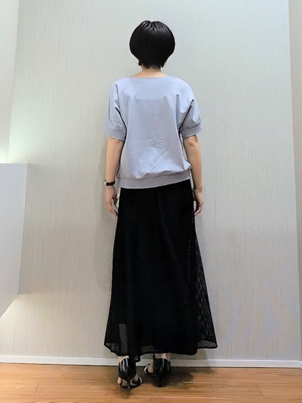 ミズタさんの「UNTITLED｜【接触冷感/汗染み防止/吸水速乾/UVカット】シャーリングプルオーバー」を使ったコーディネート