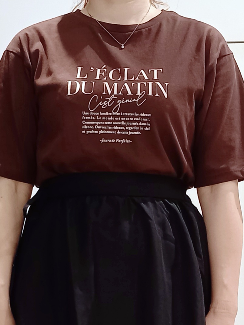miiさんの「grove｜【UVカット/接触冷感】プリントアソート5分袖Tシャツ」を使ったコーディネート