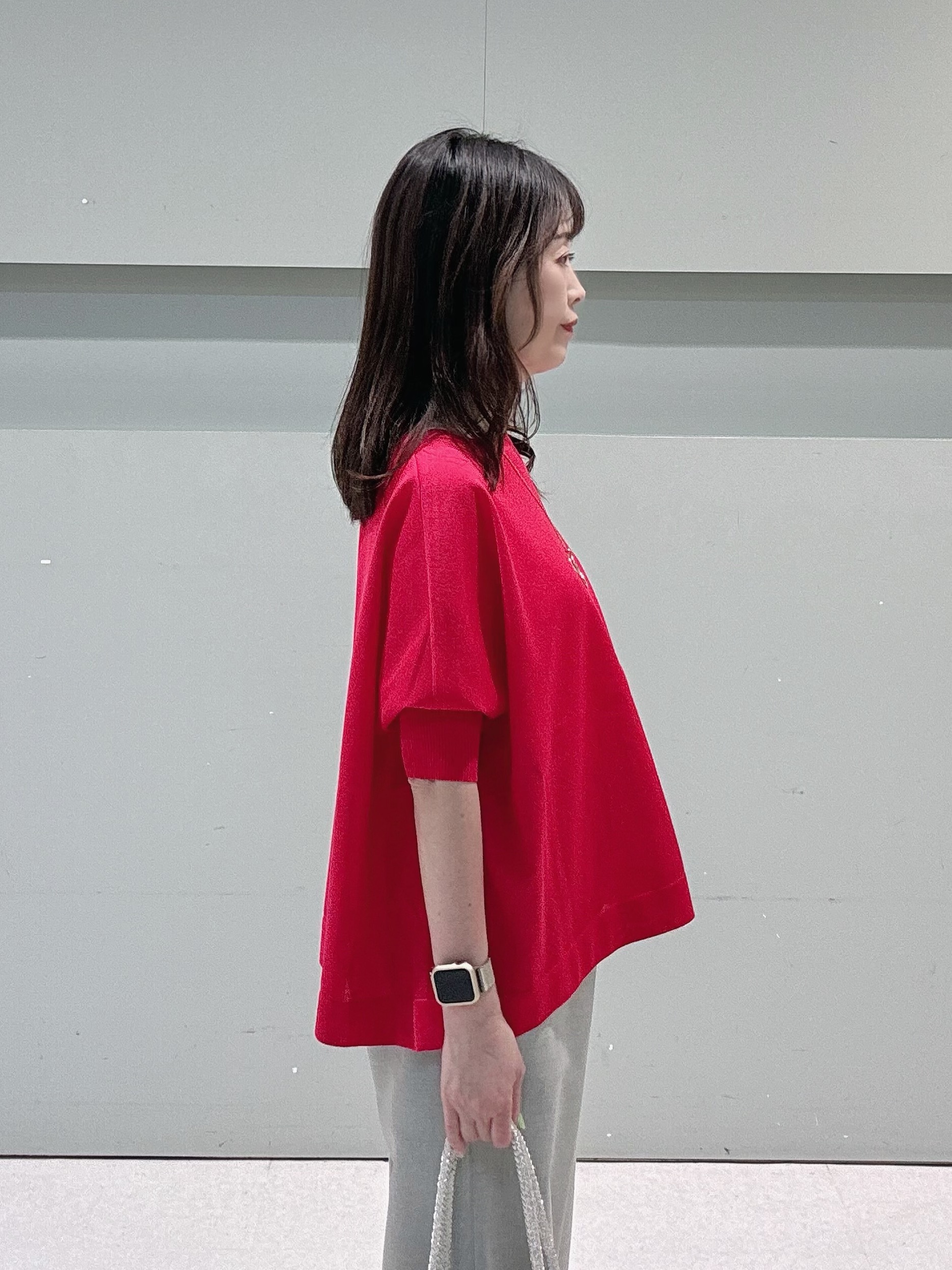 makiさんの「UNTITLED｜【アンサンブル可/洗える】シアーレーヨンニット」を使ったコーディネート