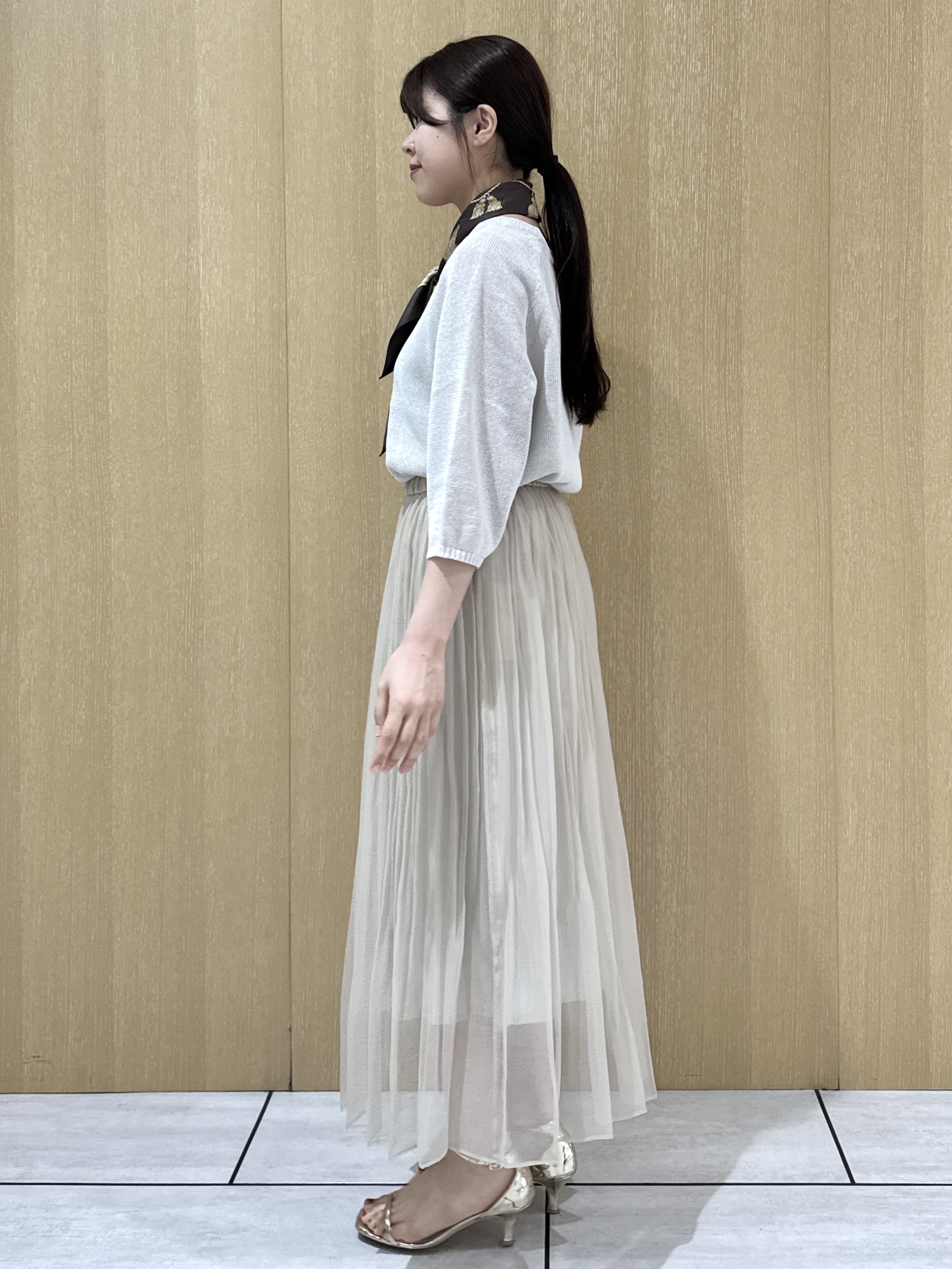nanaさんの「UNTITLED｜【洗える/ゆったり】クルーネックドライニット」を使ったコーディネート