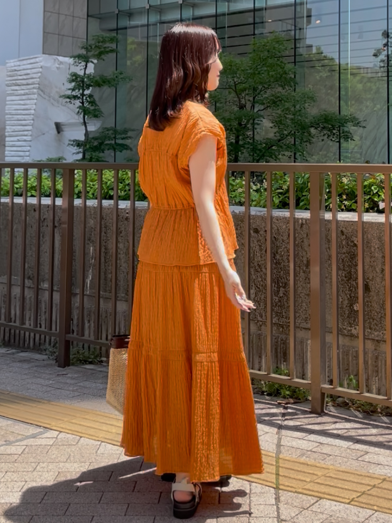 yukariさんの「Reflect｜【セットアップ可】ティアードデザインブブラウス」を使ったコーディネート