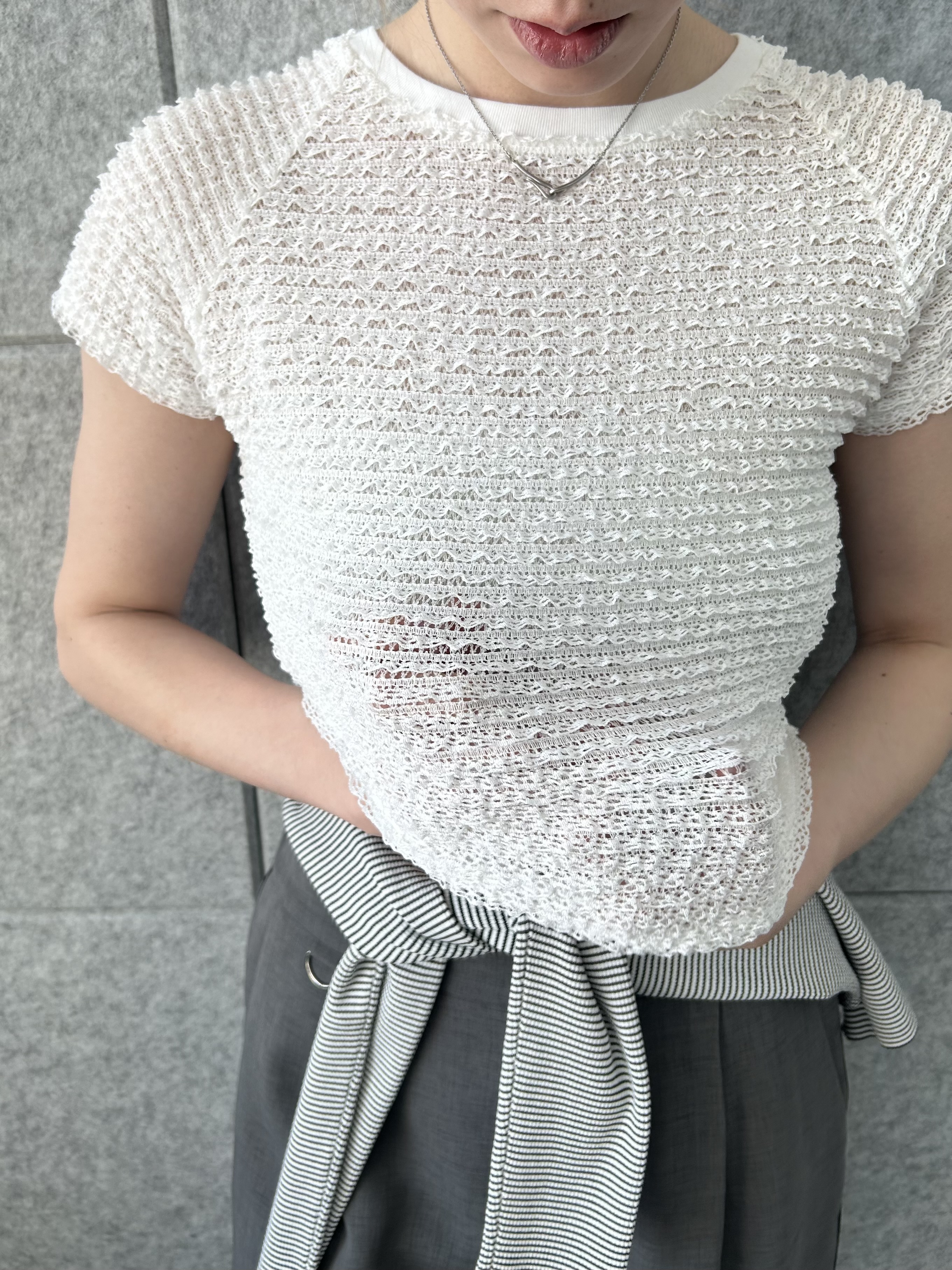 honoka Aさんの「CODE A｜frill mini tee」を使ったコーディネート