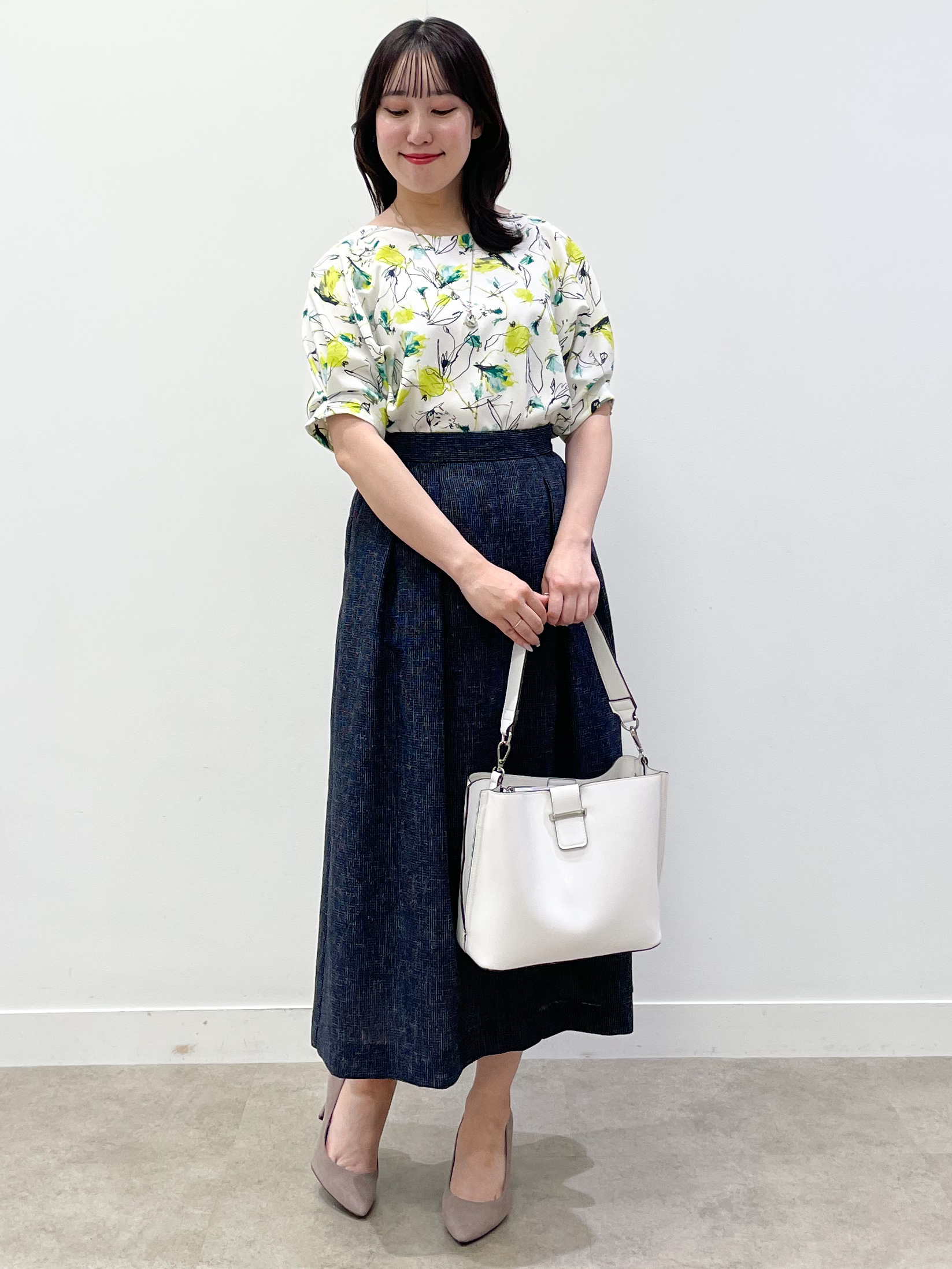yukariさんの「Reflect｜【セットアップ可】ボタニカル調プリントブラウス」を使ったコーディネート