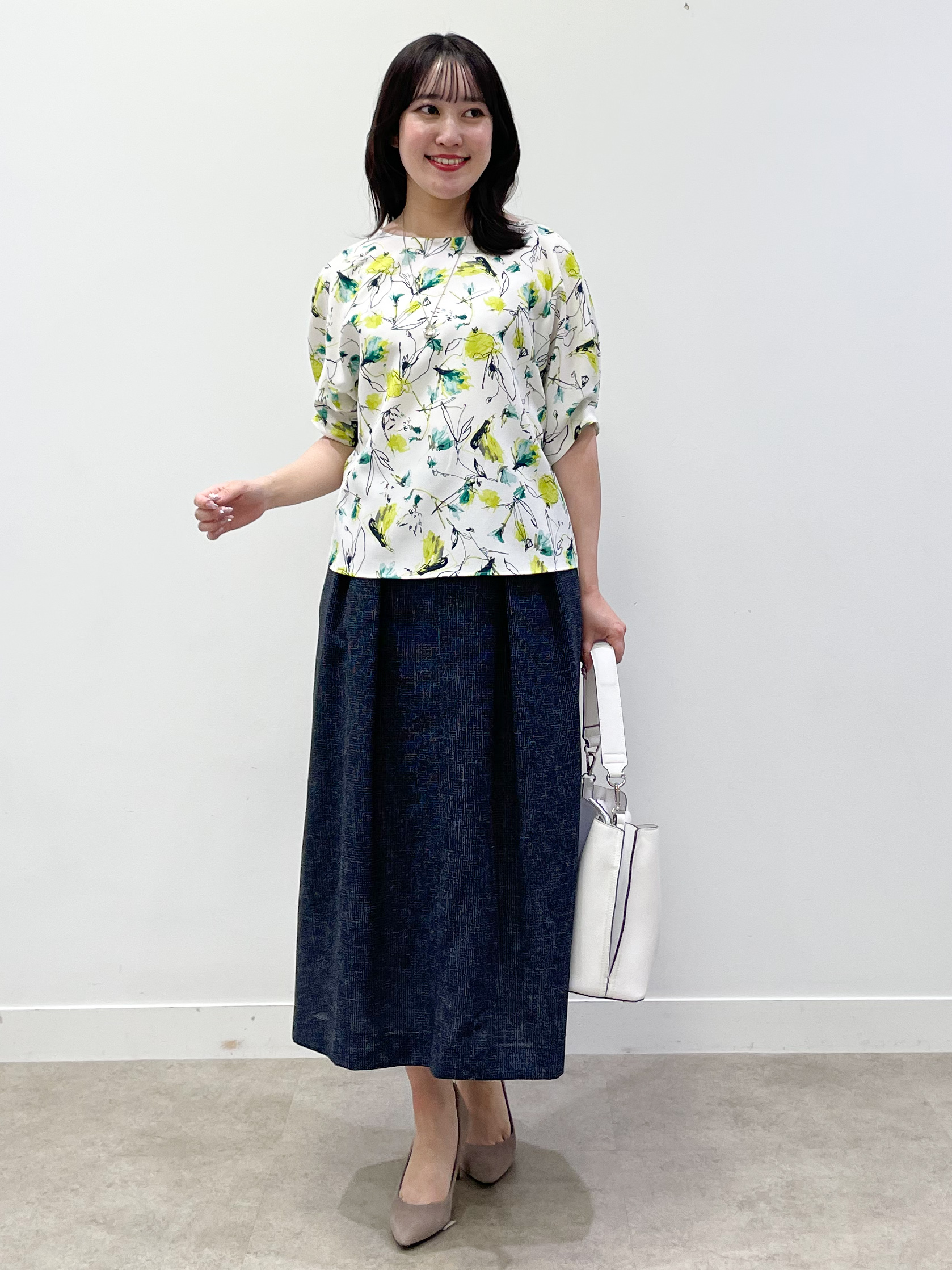 yukariさんの「Reflect｜【セットアップ可】ボタニカル調プリントブラウス」を使ったコーディネート