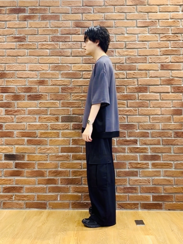ワッキーさんの「tk.TAKEO KIKUCHI｜サイド切り替えカットソー」を使ったコーディネート
