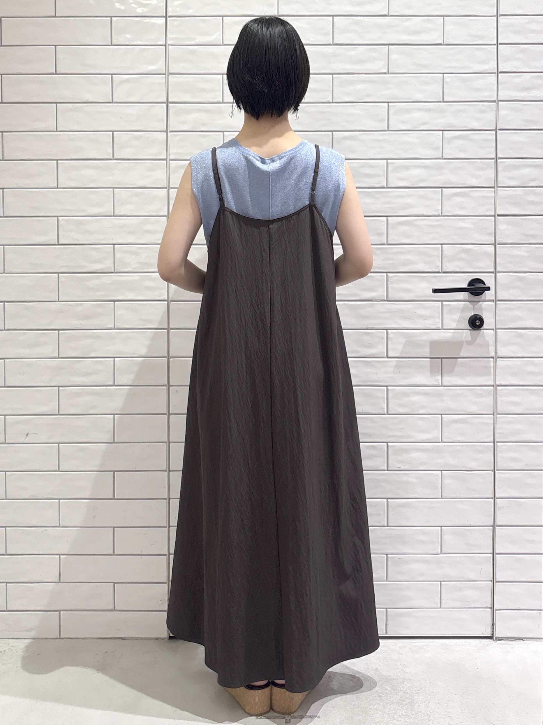 ayumiさんの「OPAQUE.CLIP｜ラメフレンチスリーブニット【洗濯機OK／抗ピル】」を使ったコーディネート