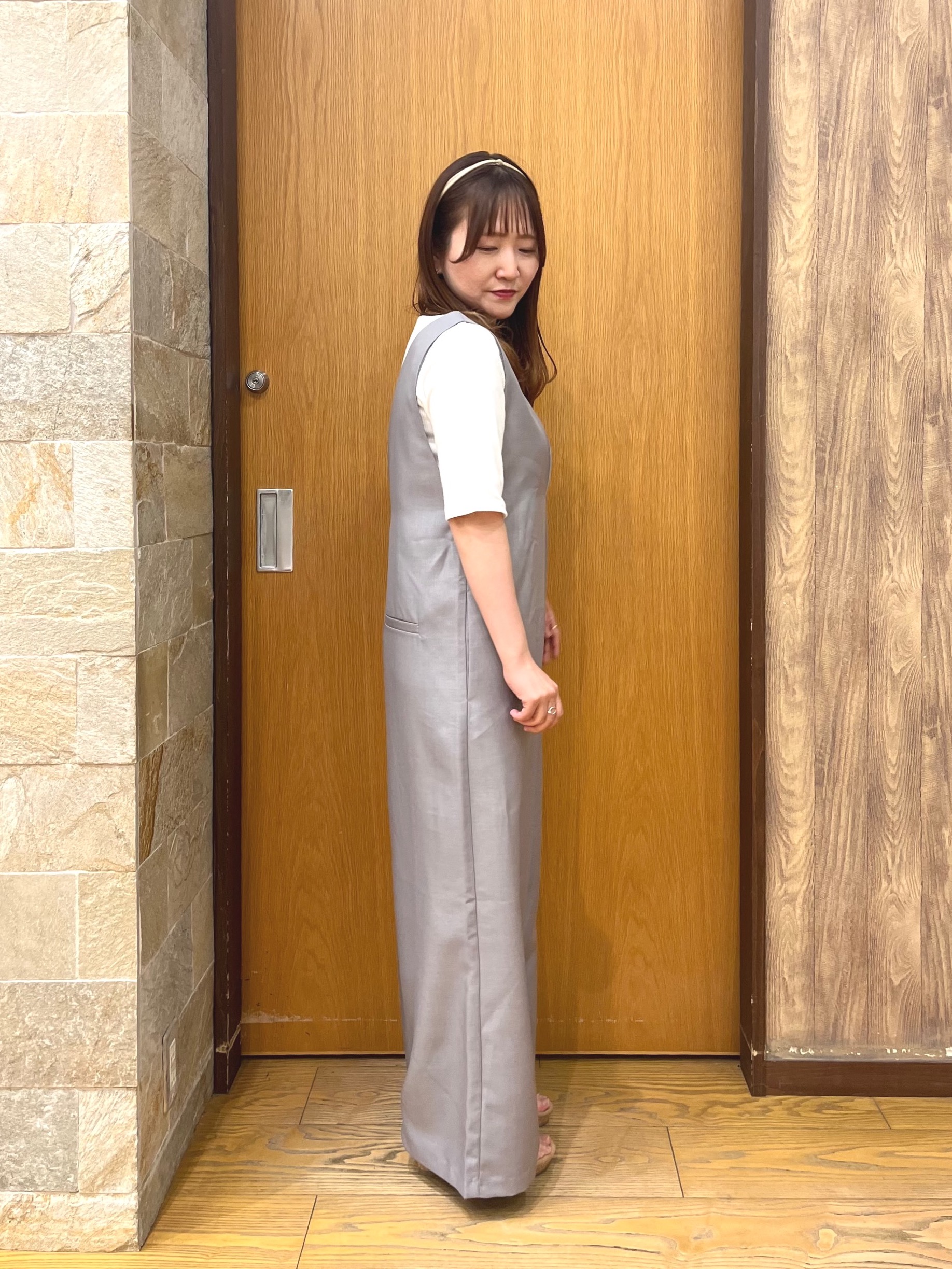 ゆっきーさんの「SHOO･LA･RUE｜【ネックアソート】裏ひんやりテレコ5分袖トップス」を使ったコーディネート