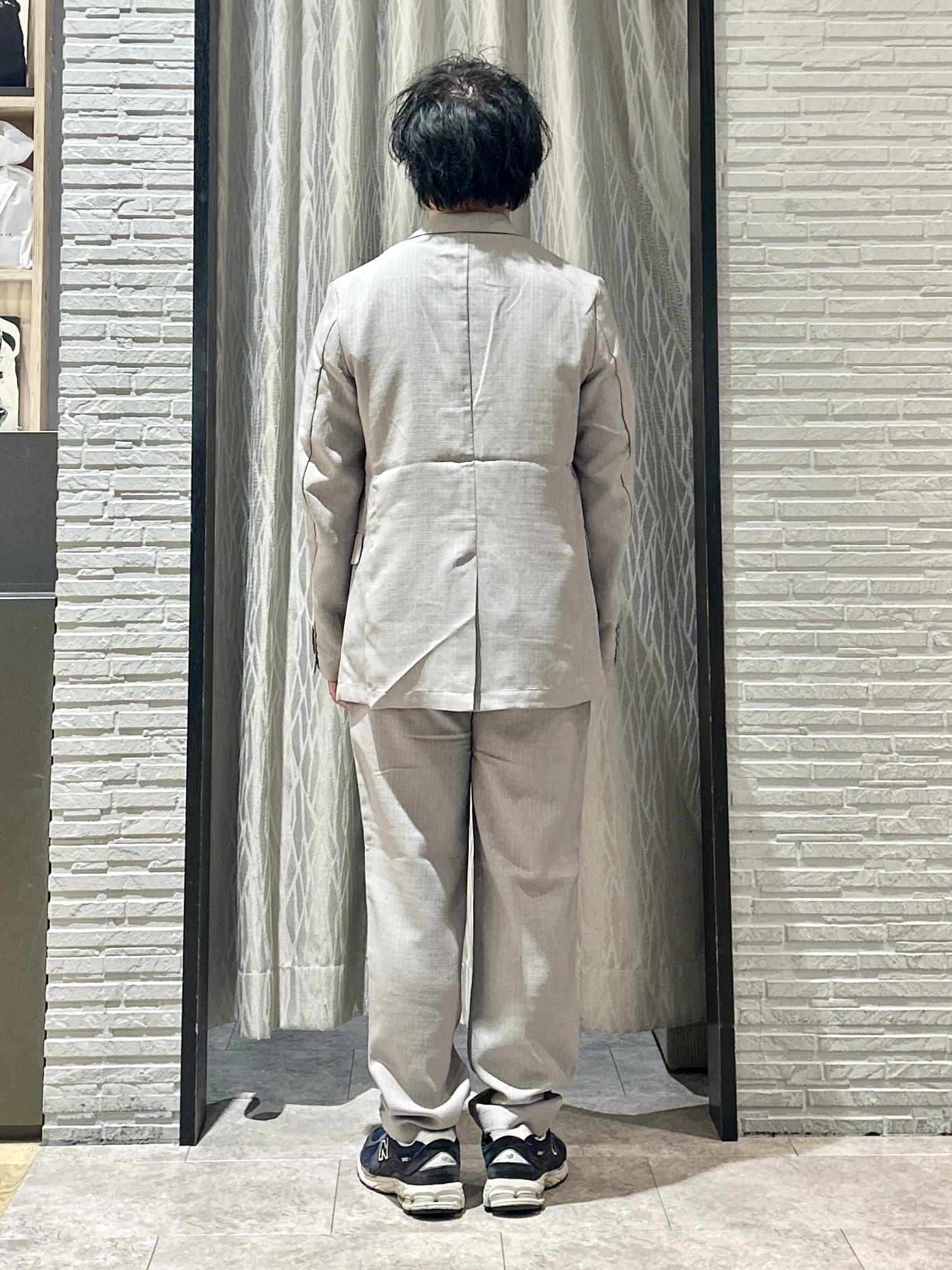 KENJI Iさんの「THE SHOP TK｜【LINO FINE】リネンライク テーラードジャケット 吸水速乾/イージーケア/UVカット/洗濯機」を使ったコーディネート